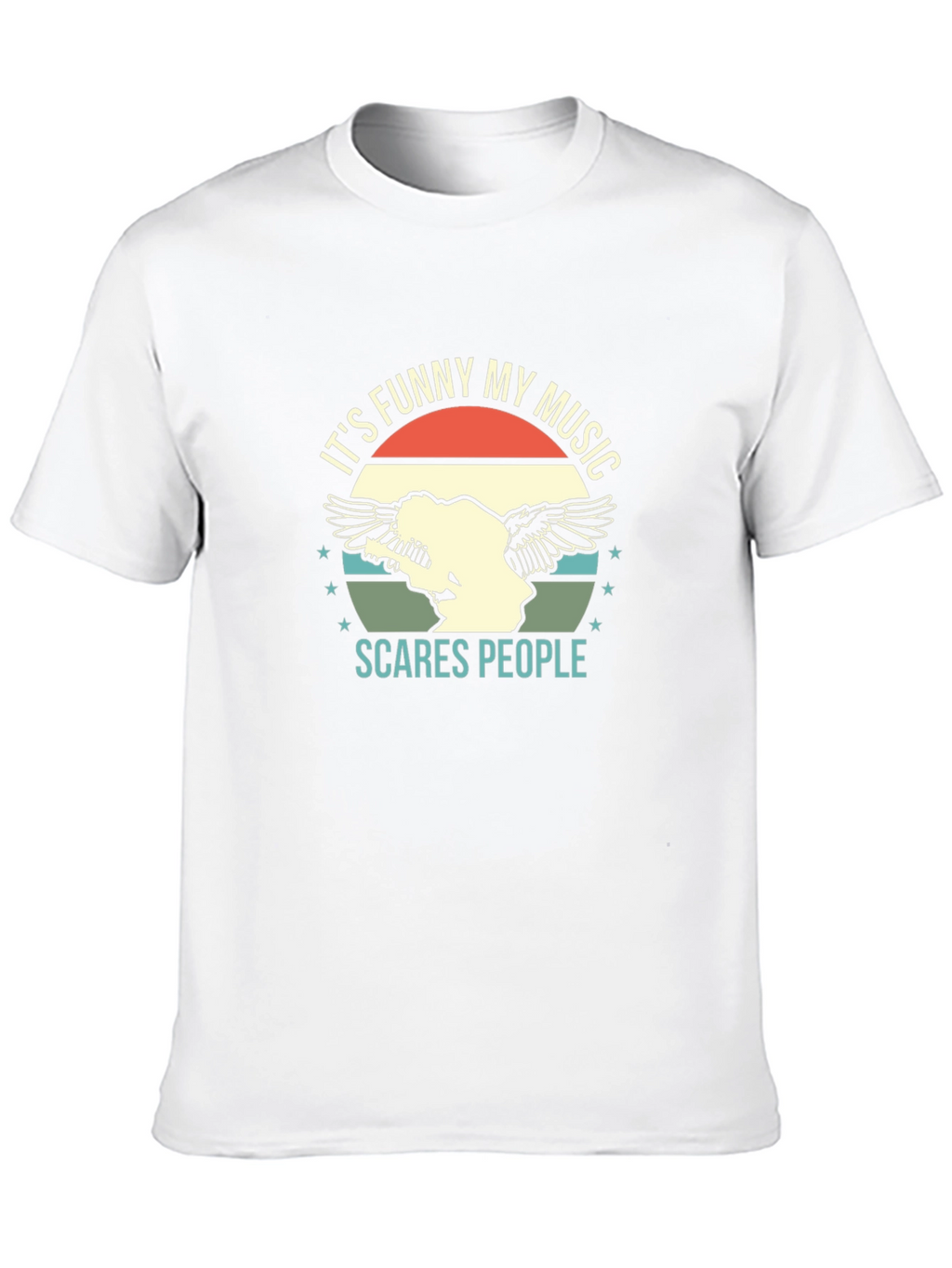 Funny Music Graphic Tee - Scare People T-Shirt