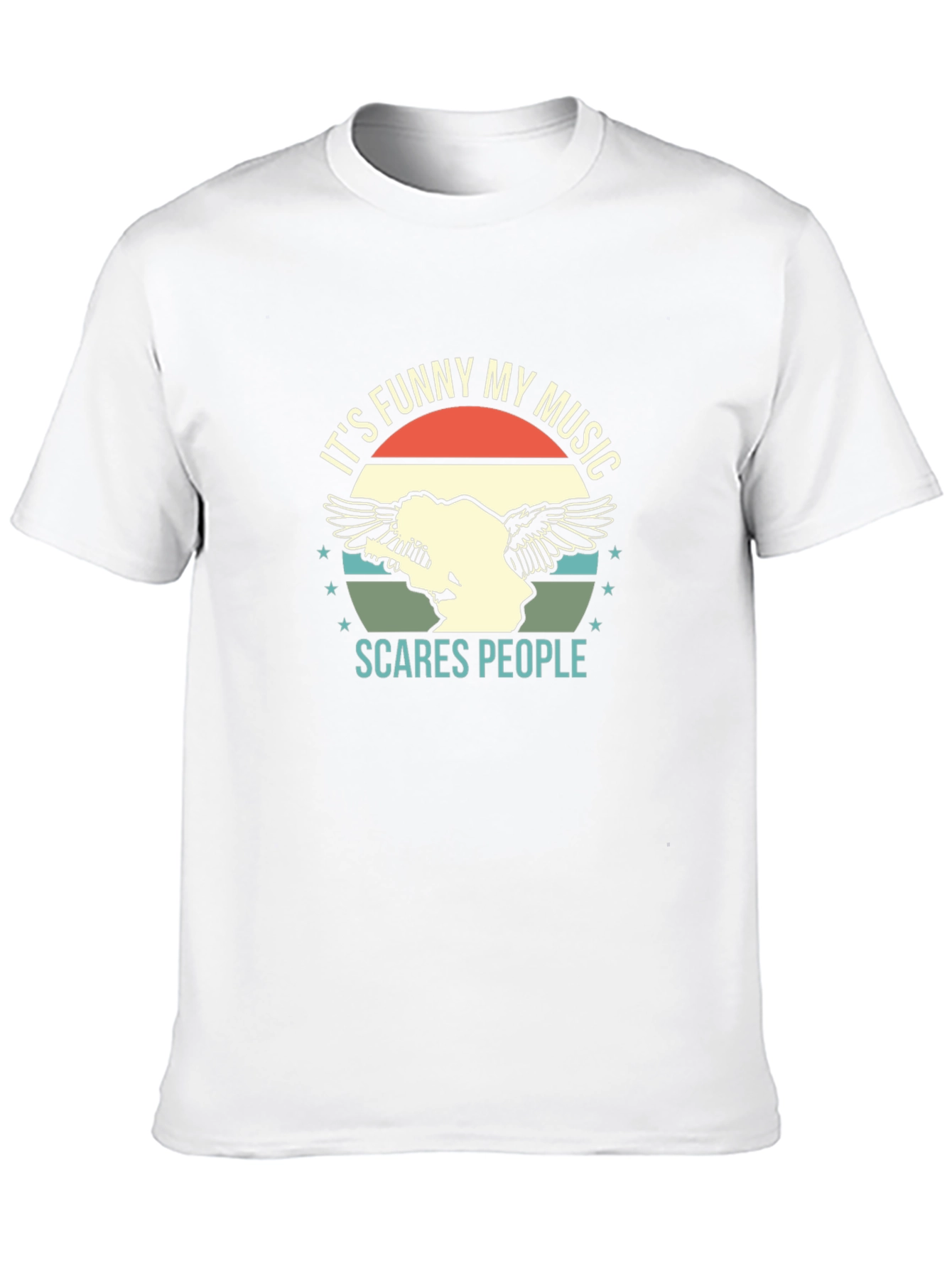Funny Music Graphic Tee - Scare People T-Shirt