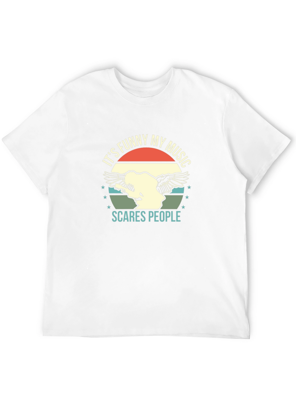 Funny Music Graphic Tee - Scare People T-Shirt