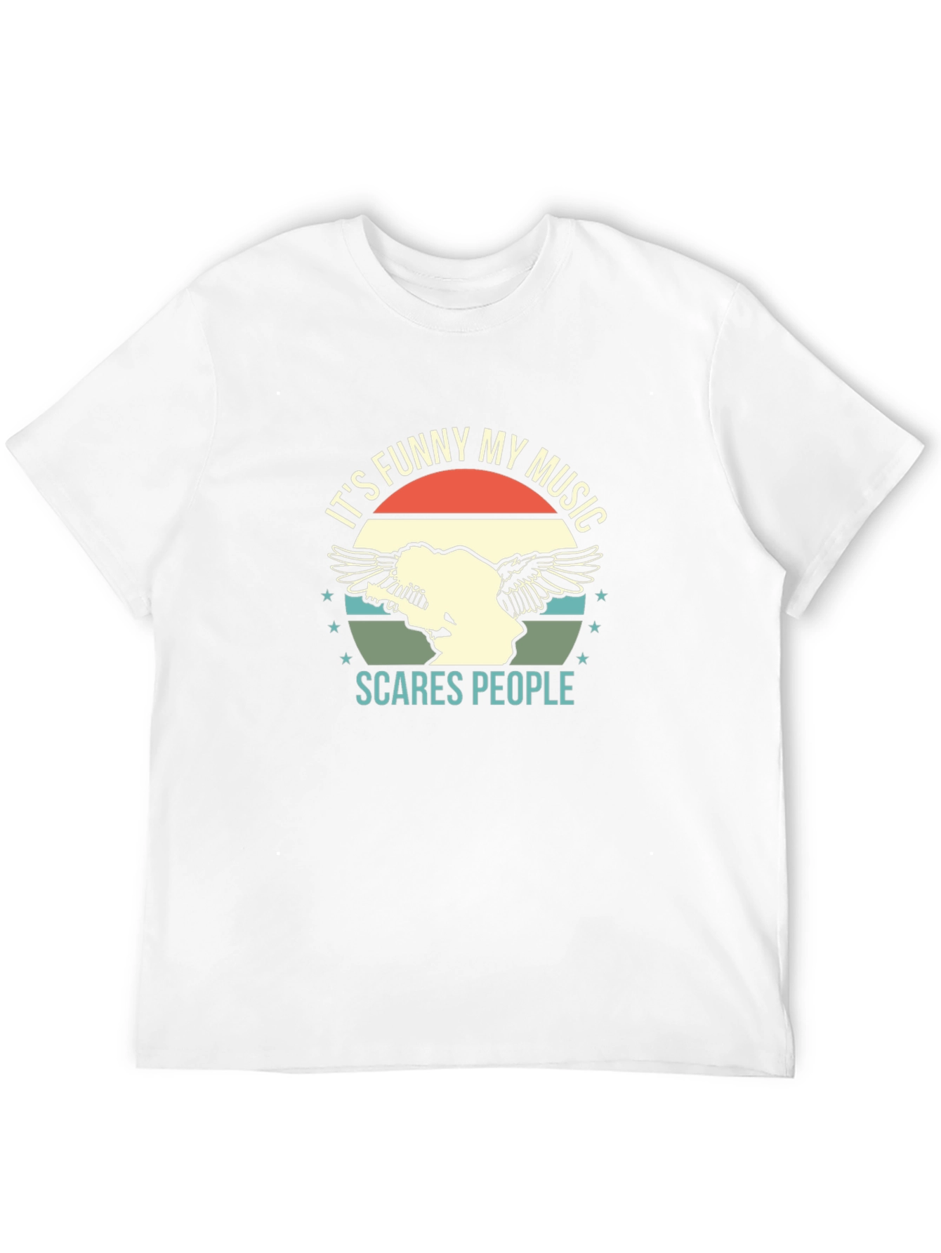 Funny Music Graphic Tee - Scare People T-Shirt