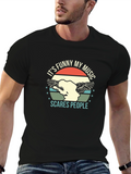 Funny Music Graphic Tee - Scare People T-Shirt