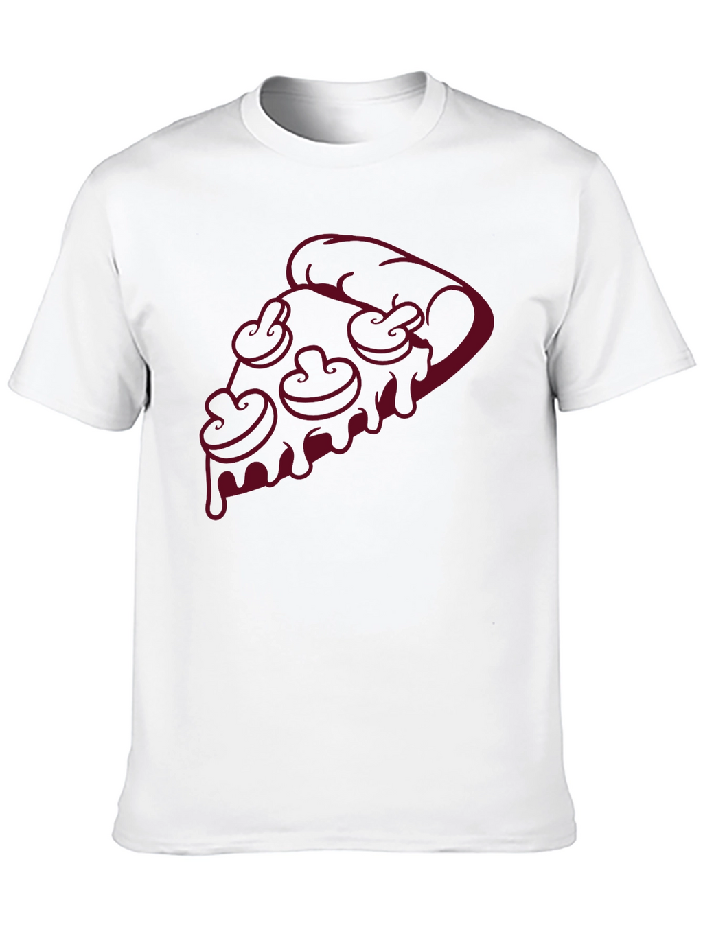 Pizza Slice Graphic Tee - Mushroom Topping