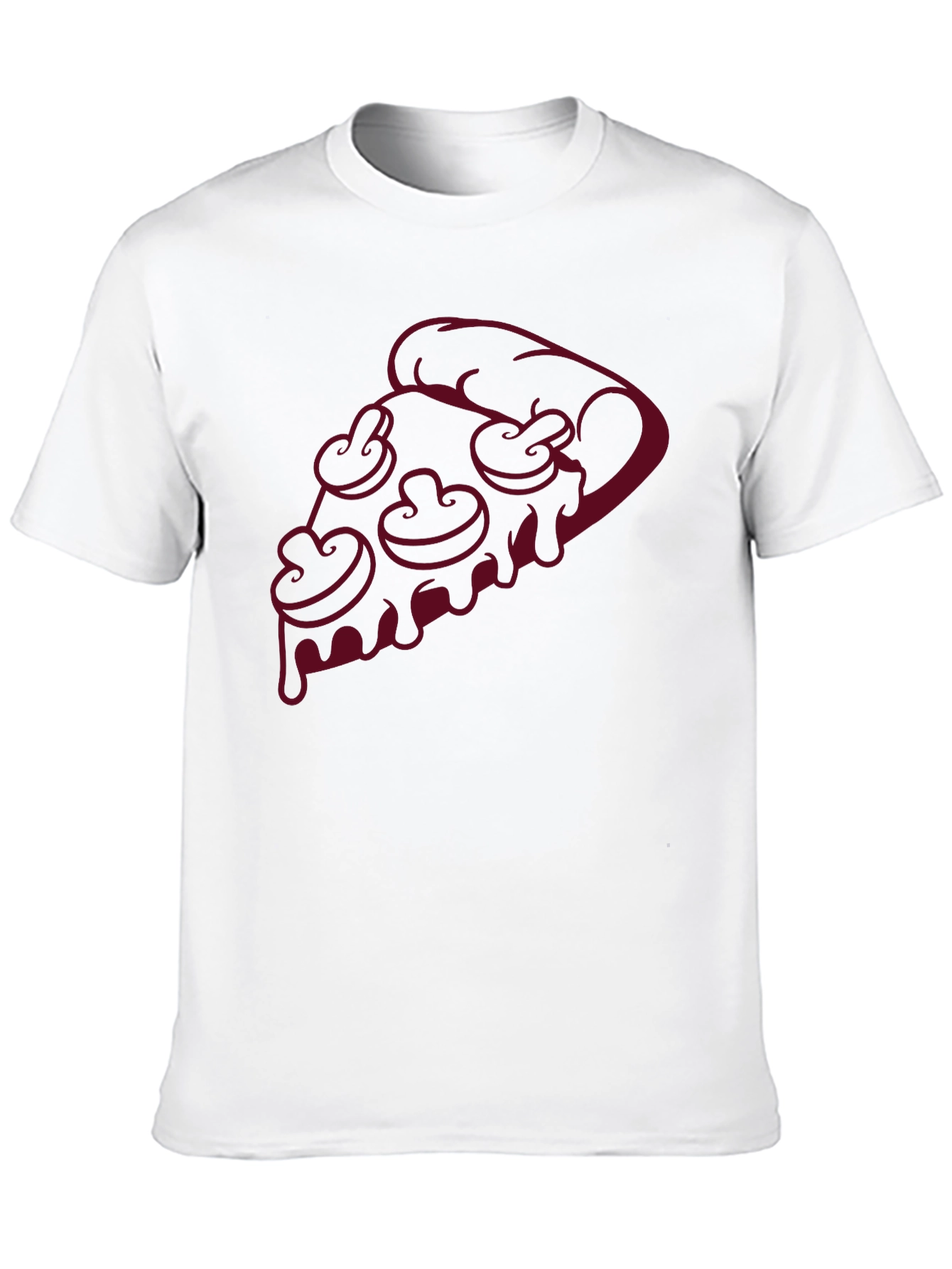 Pizza Slice Graphic Tee - Mushroom Topping