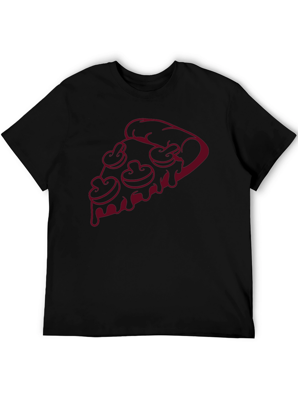 Pizza Slice Graphic Tee - Mushroom Topping