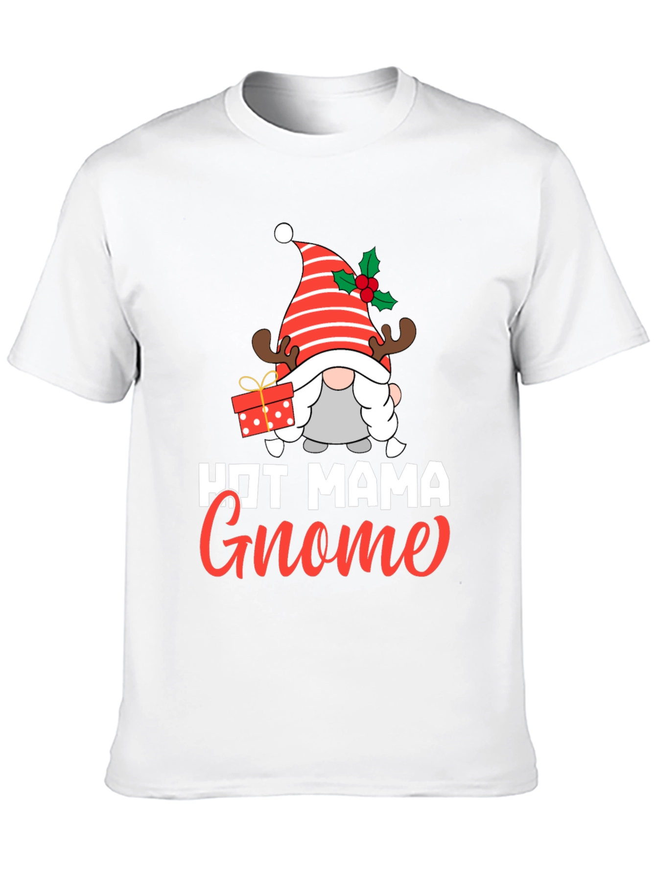 Hot Mama Gnome Christmas Graphic Tee