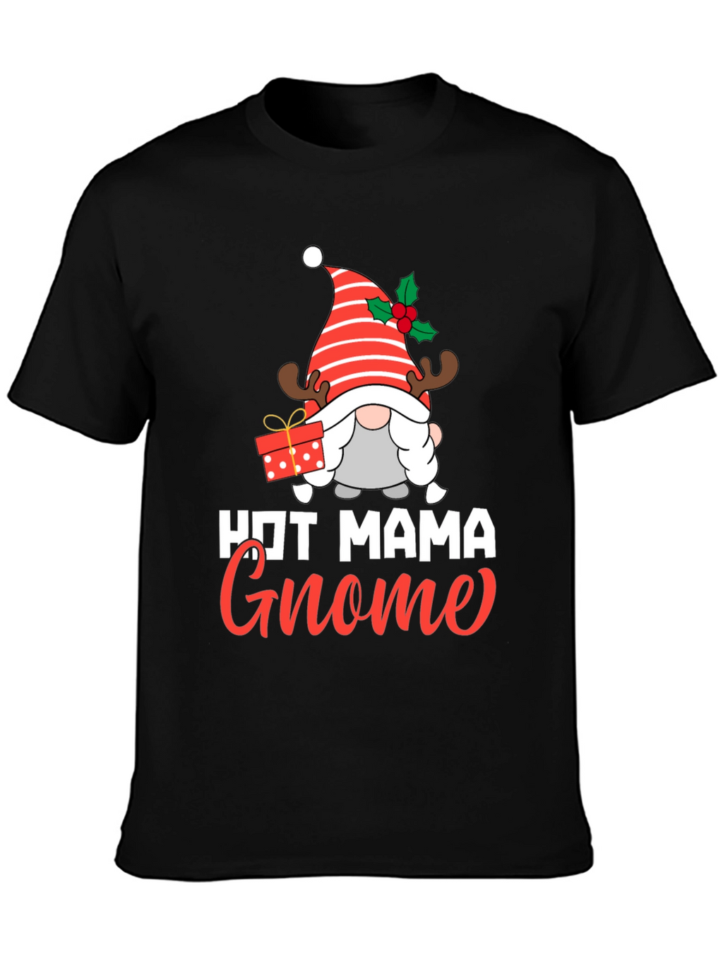 Hot Mama Gnome Christmas Graphic Tee