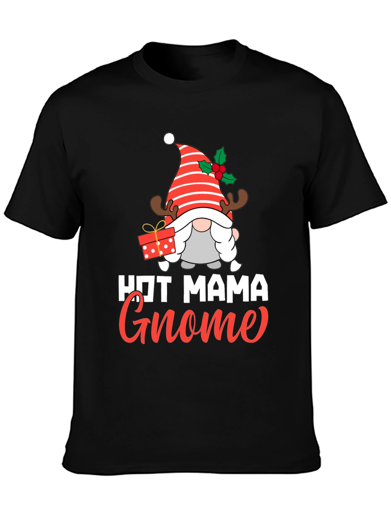 Hot Mama Gnome Christmas Graphic Tee