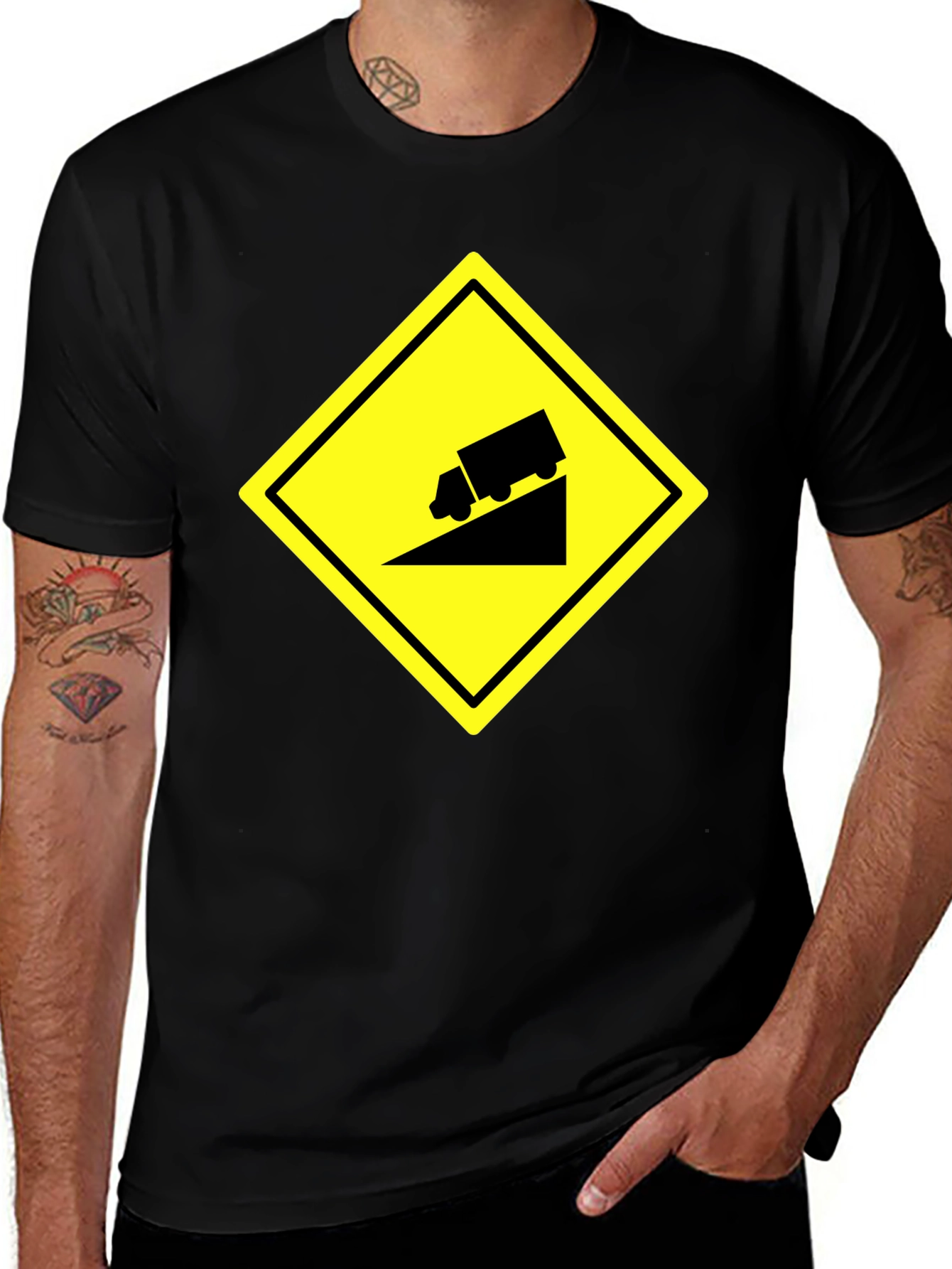 Steep Grade Truck Black T-Shirt
