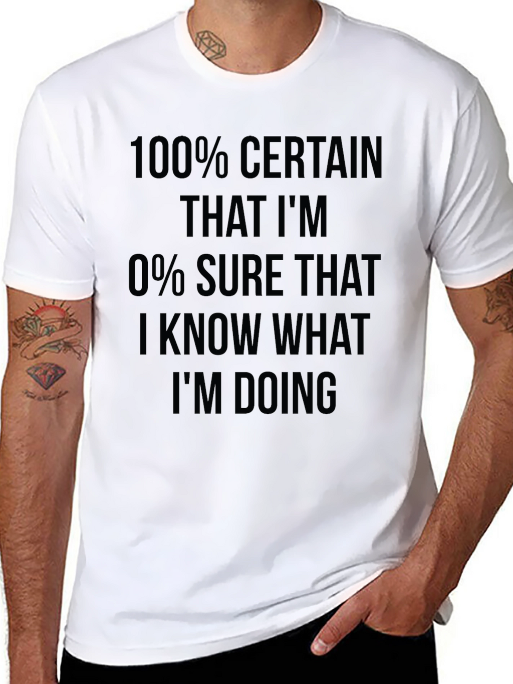 Funny Sarcastic 100% Certain T-Shirt