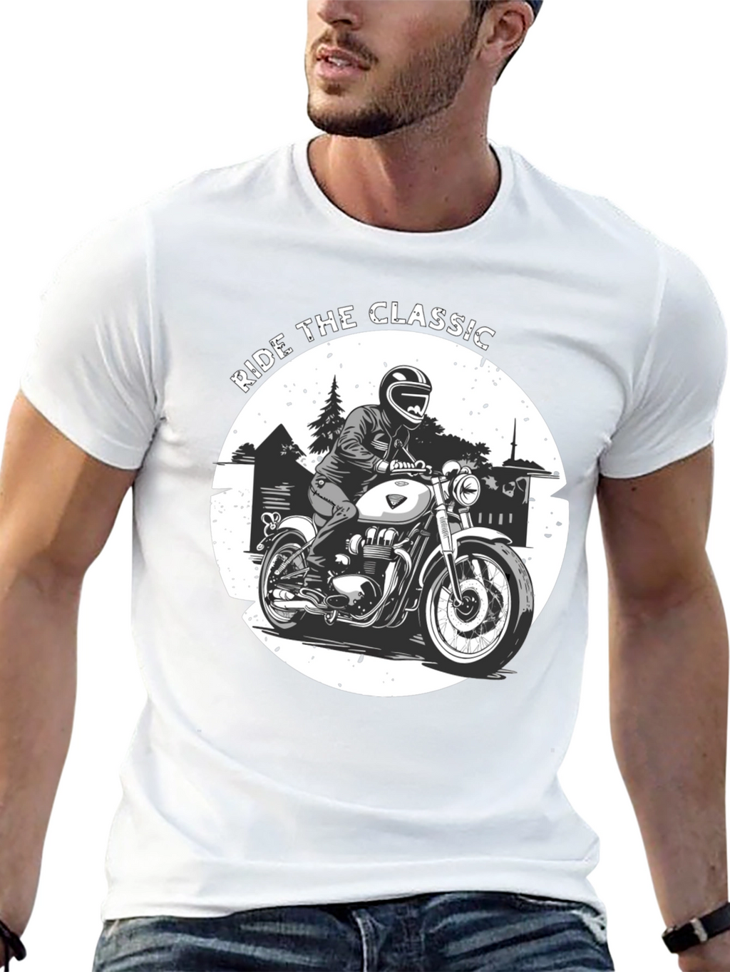 Ride the Classic Graphic Tee - Biker T-Shirt