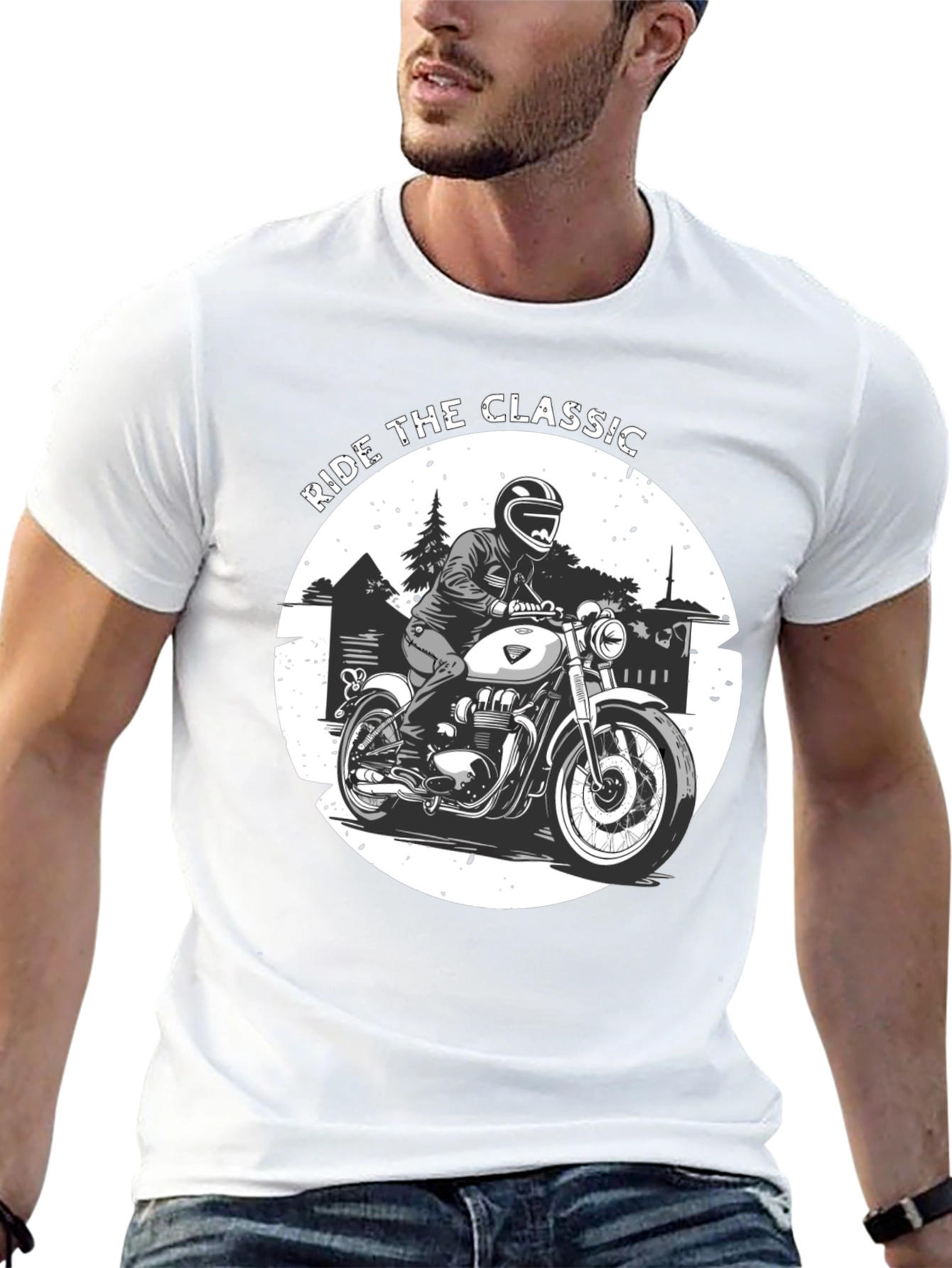 Ride the Classic Graphic Tee - Biker T-Shirt