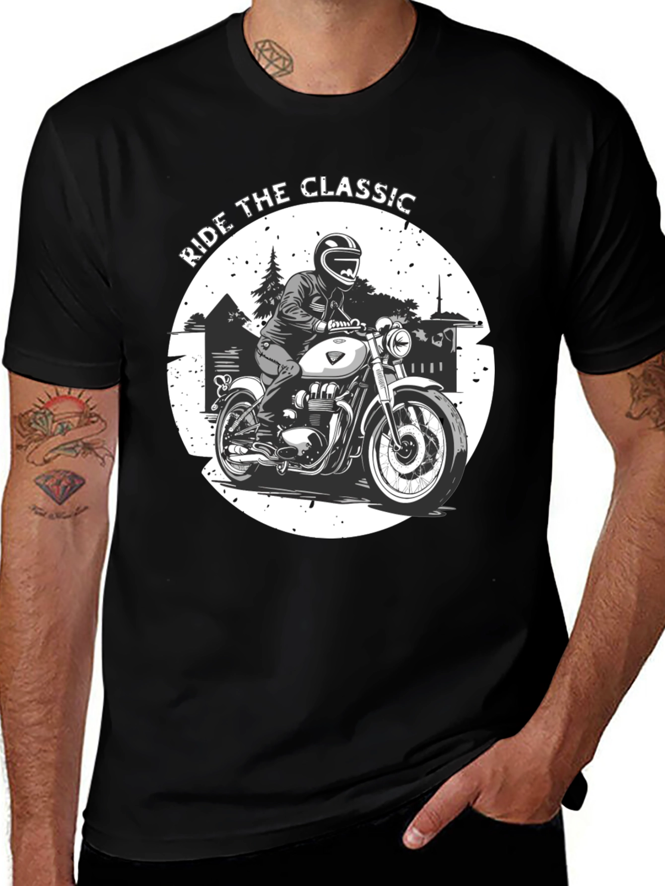 Ride the Classic Graphic Tee - Biker T-Shirt