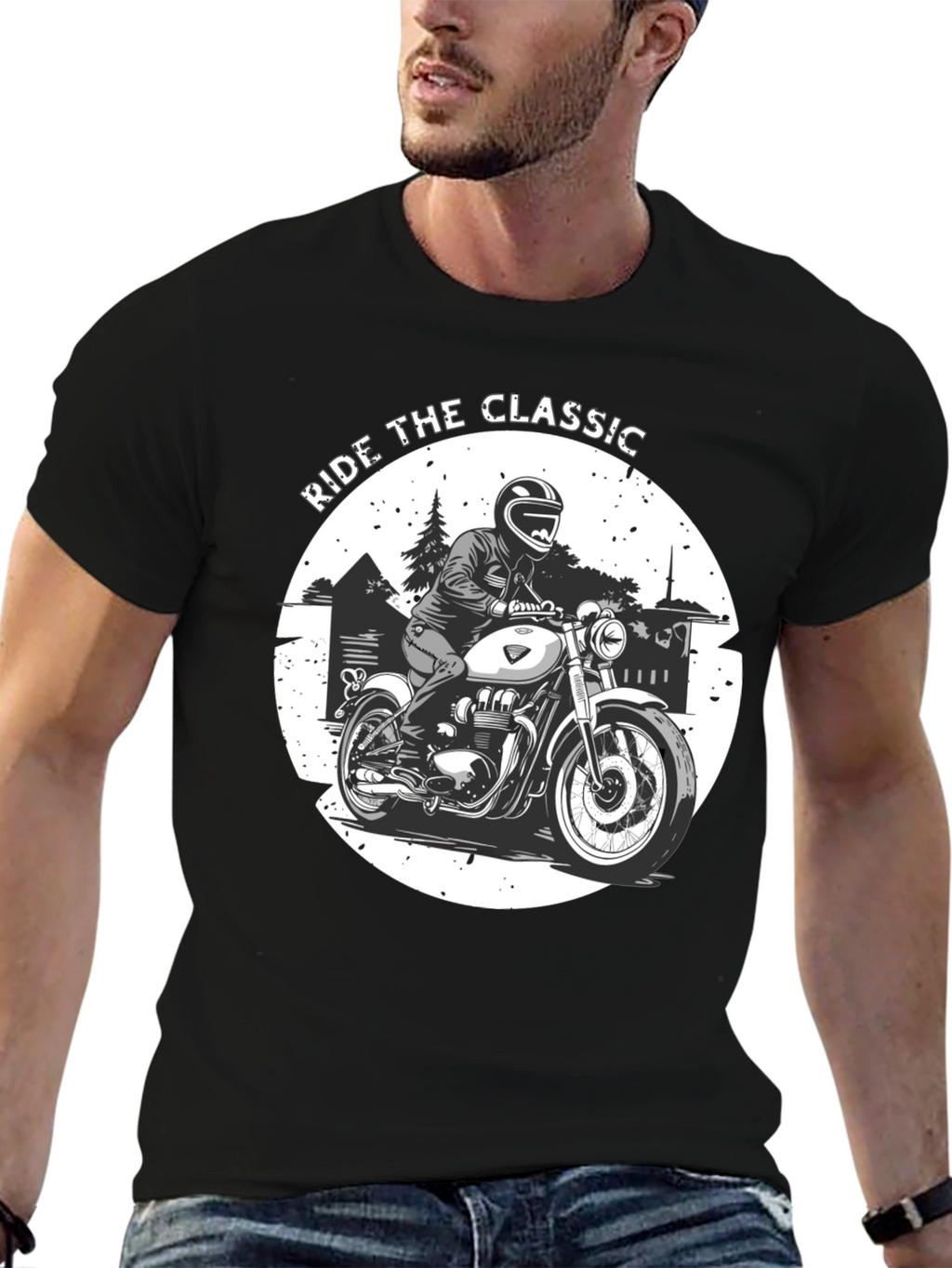 Ride the Classic Graphic Tee - Biker T-Shirt