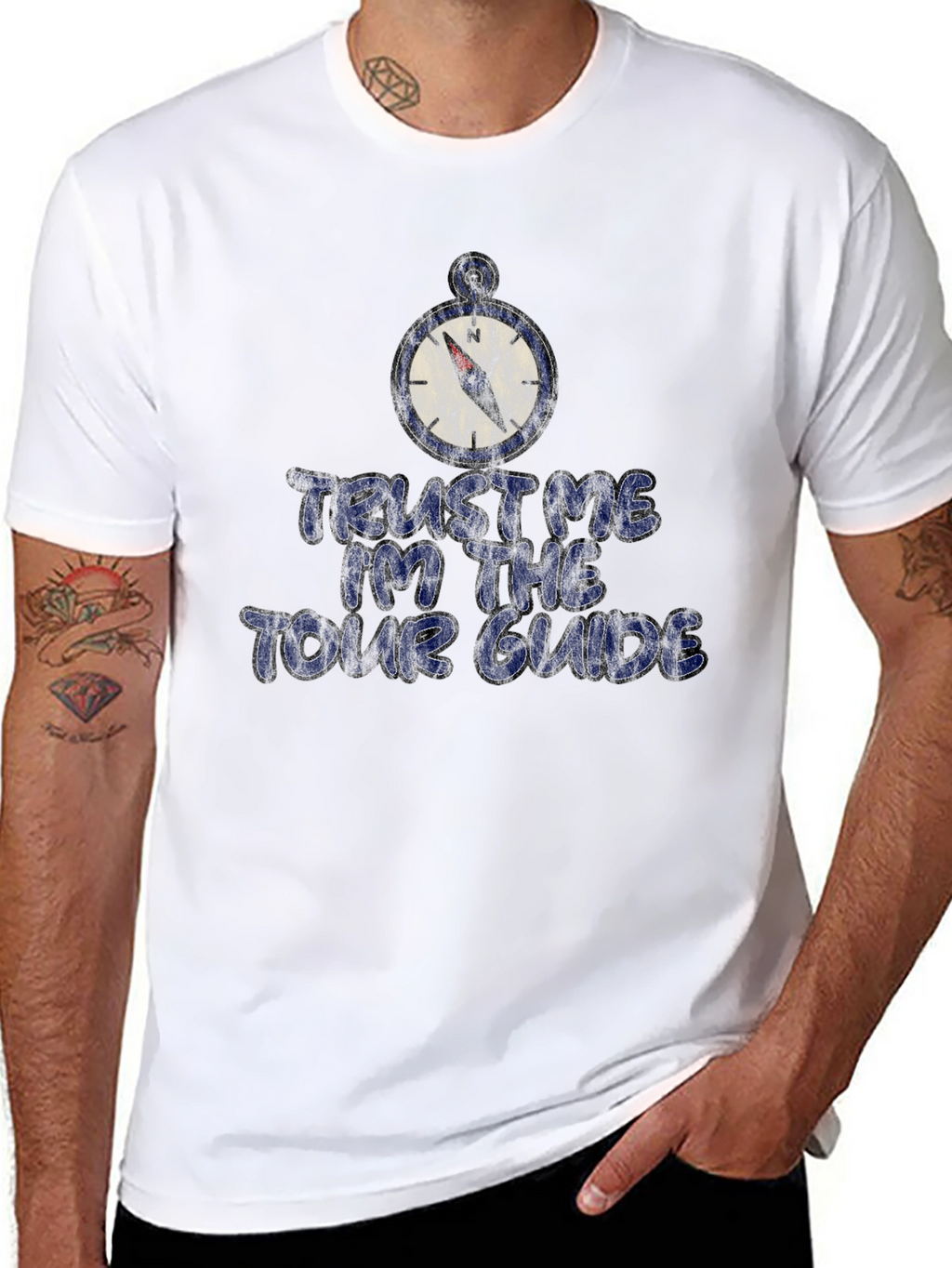 Trust Me Im The Tour Guide Compass T-Shirt