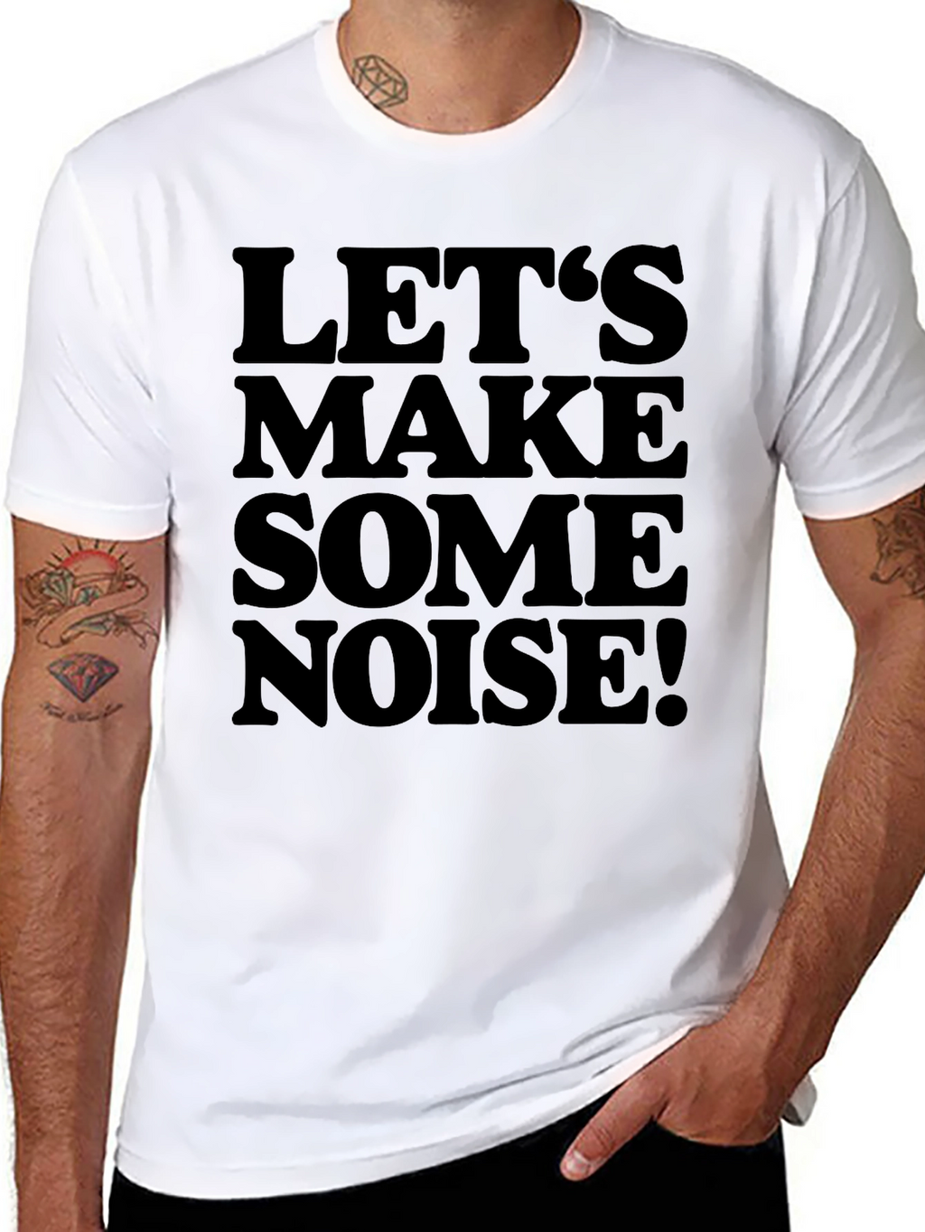 Lets Make Some Noise T-Shirt - Black Graphic Tee