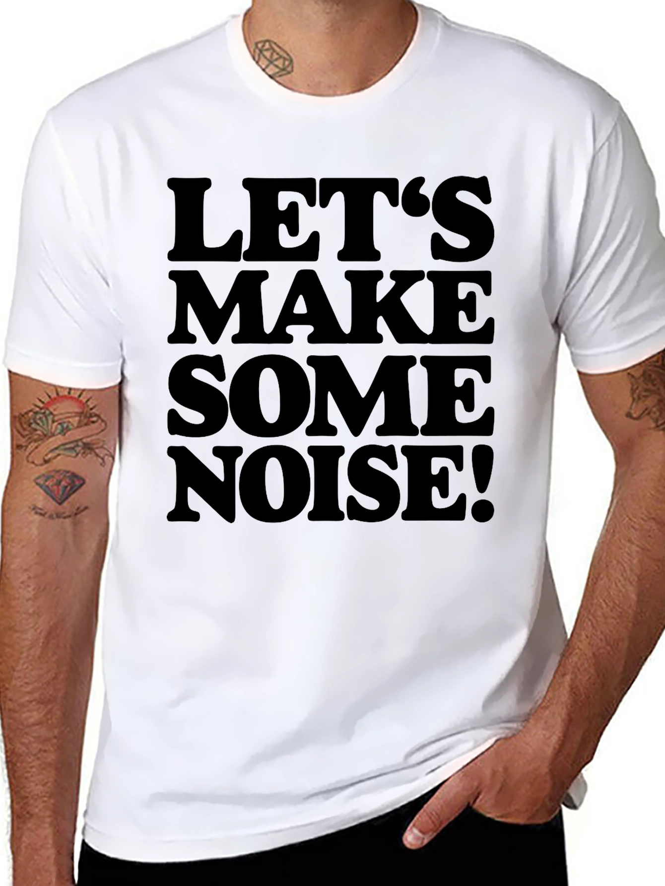 Lets Make Some Noise T-Shirt - Black Graphic Tee