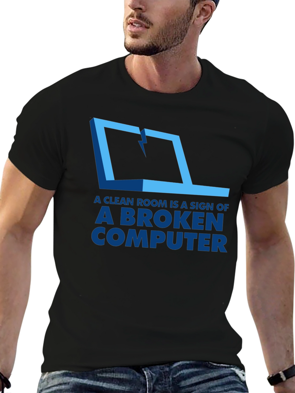 Broken Computer T-Shirt - Funny Tech Humor