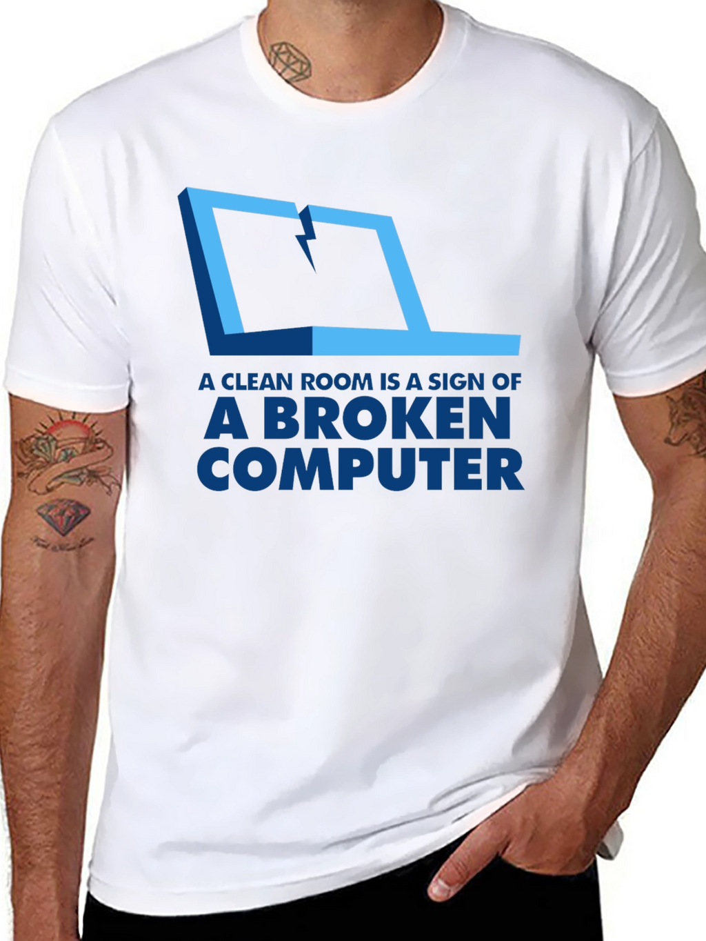Broken Computer T-Shirt - Funny Tech Humor