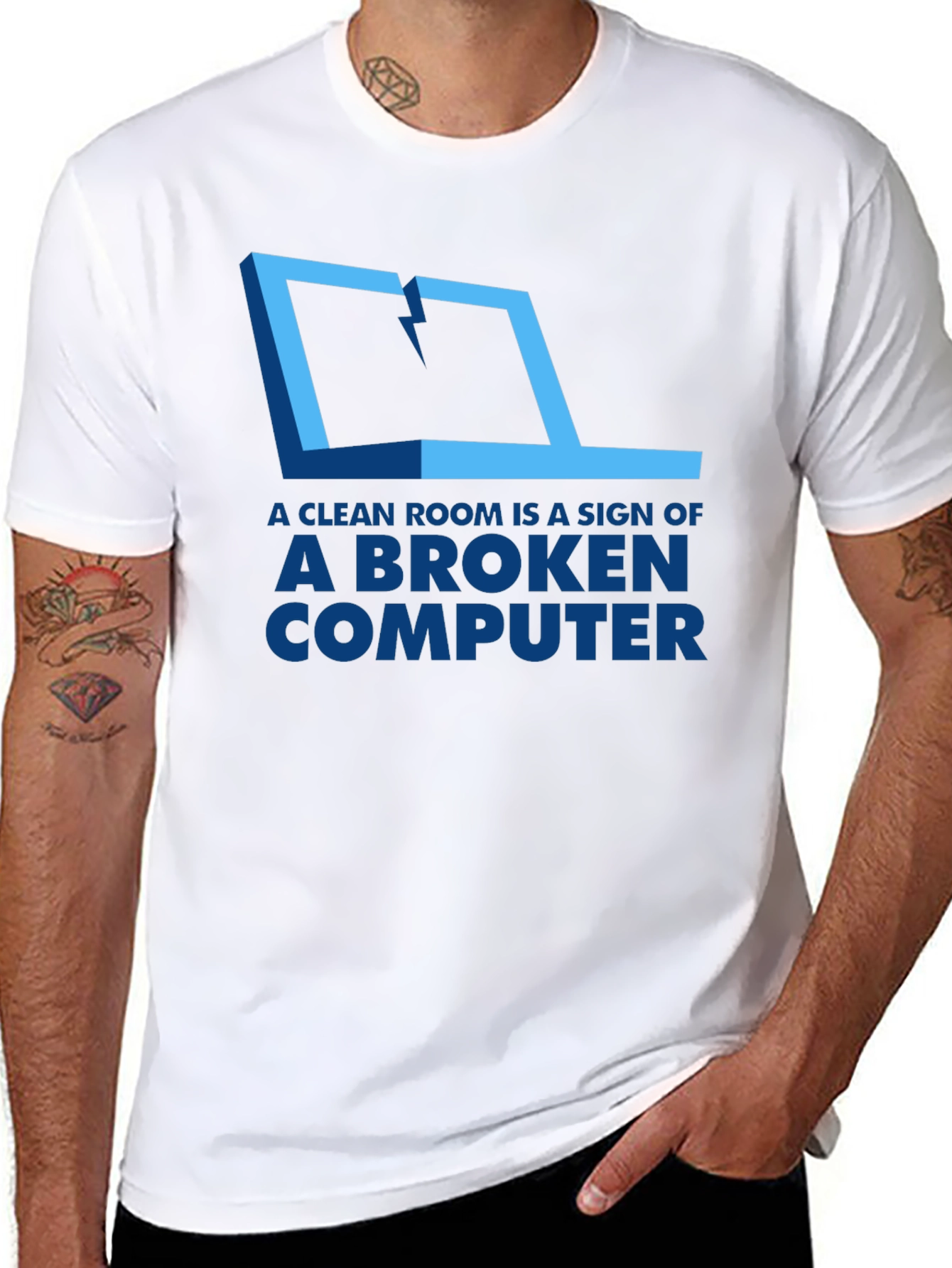 Broken Computer T-Shirt - Funny Tech Humor