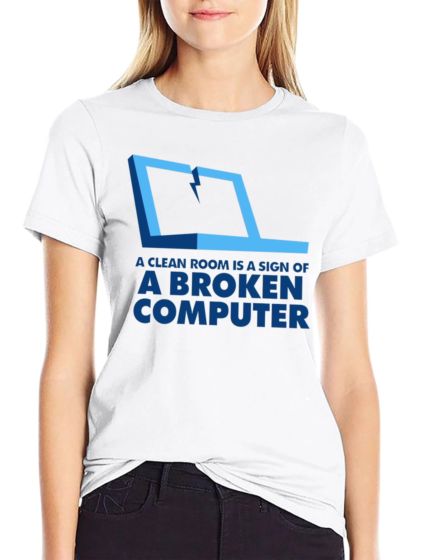 Broken Computer T-Shirt - Funny Tech Humor