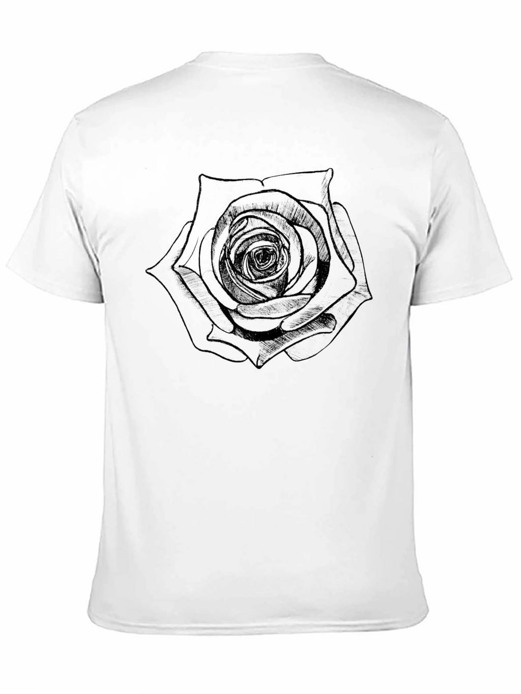 Black Rose Graphic Tee - Stylish Mens T-Shirt