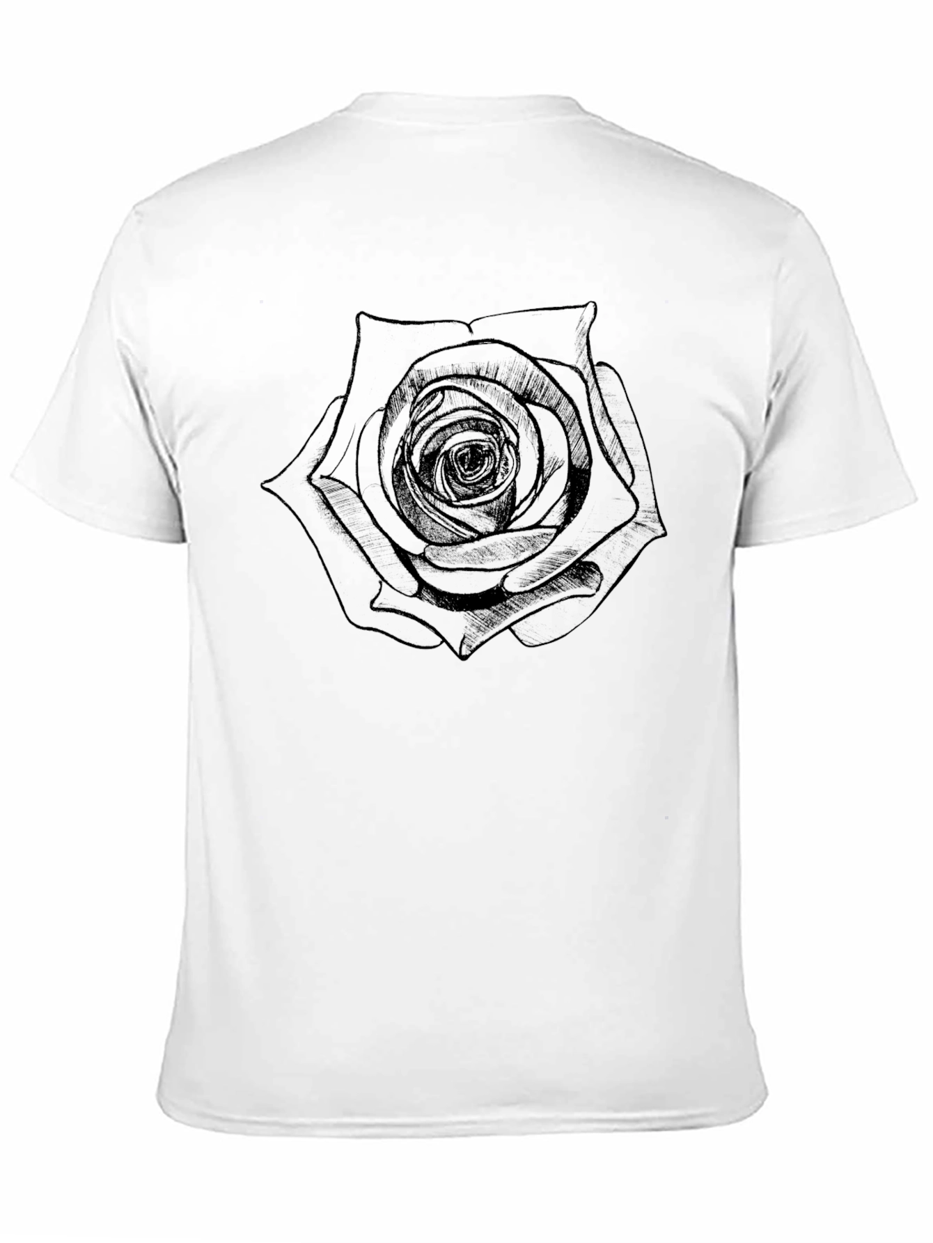 Black Rose Graphic Tee - Stylish Mens T-Shirt