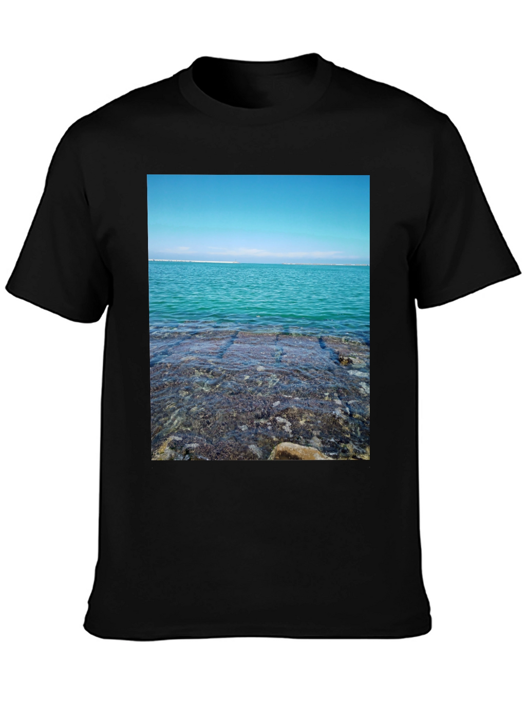 Ocean View Black T-Shirt