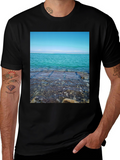 Ocean View Black T-Shirt