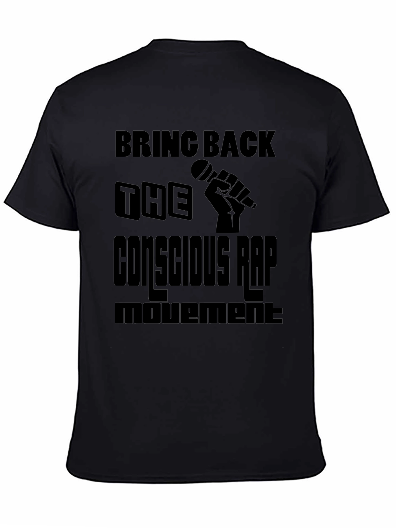 Conscious Rap Movement Black T-Shirt
