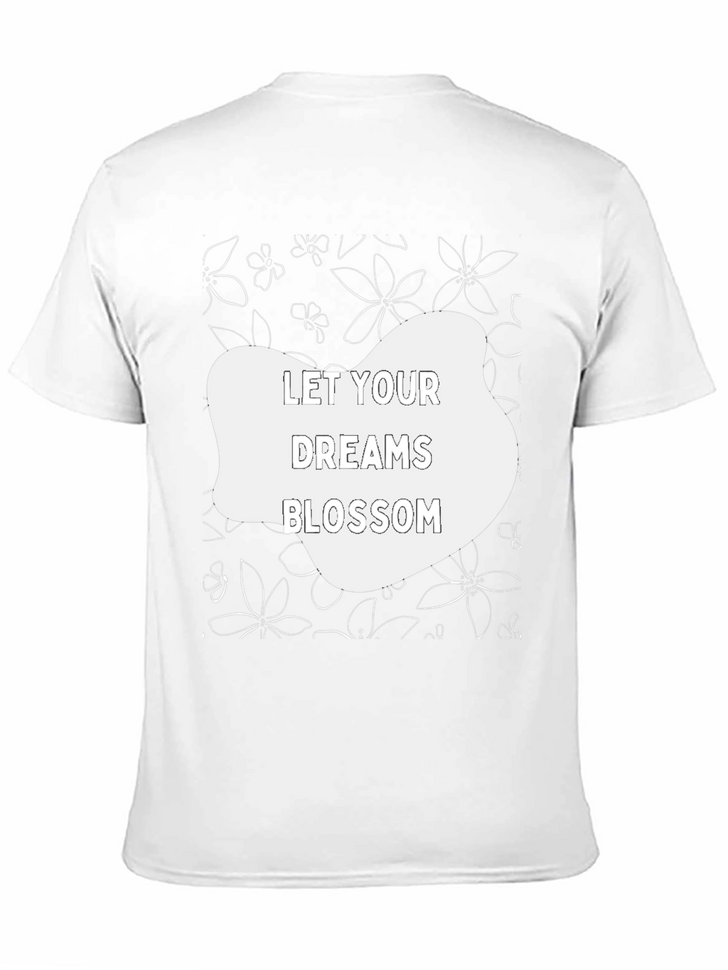 Dream Blossom Black Graphic Tee