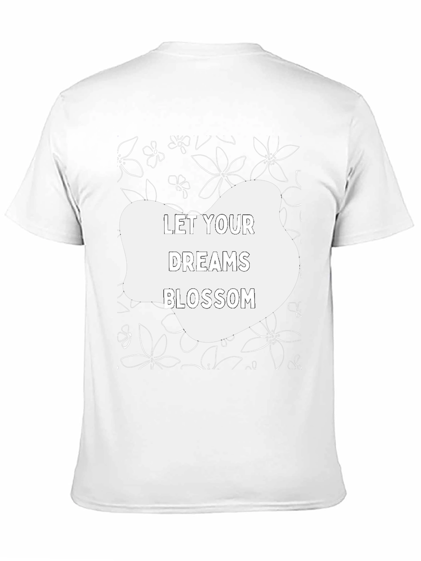 Dream Blossom Black Graphic Tee