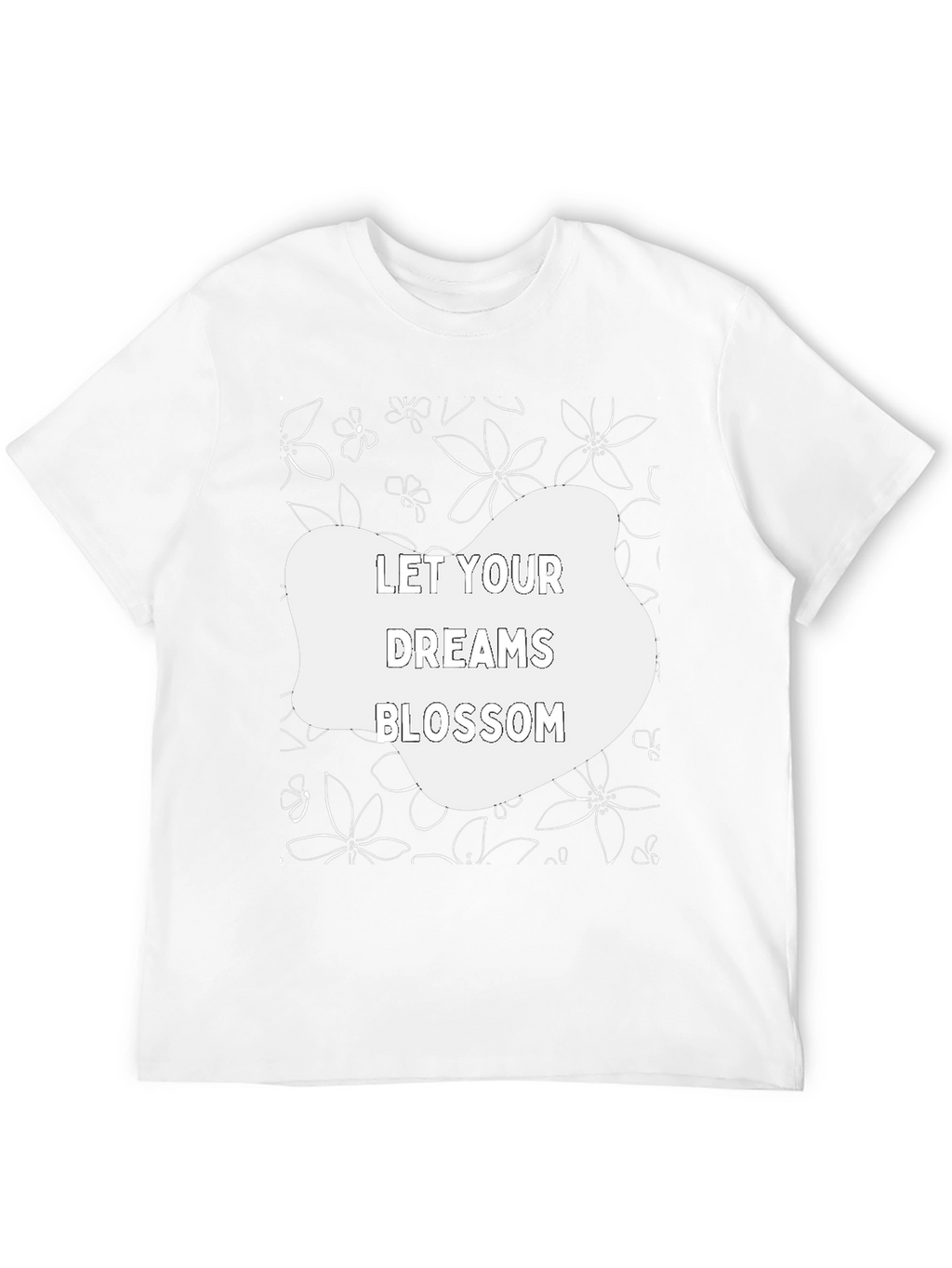 Dream Blossom Black Graphic Tee