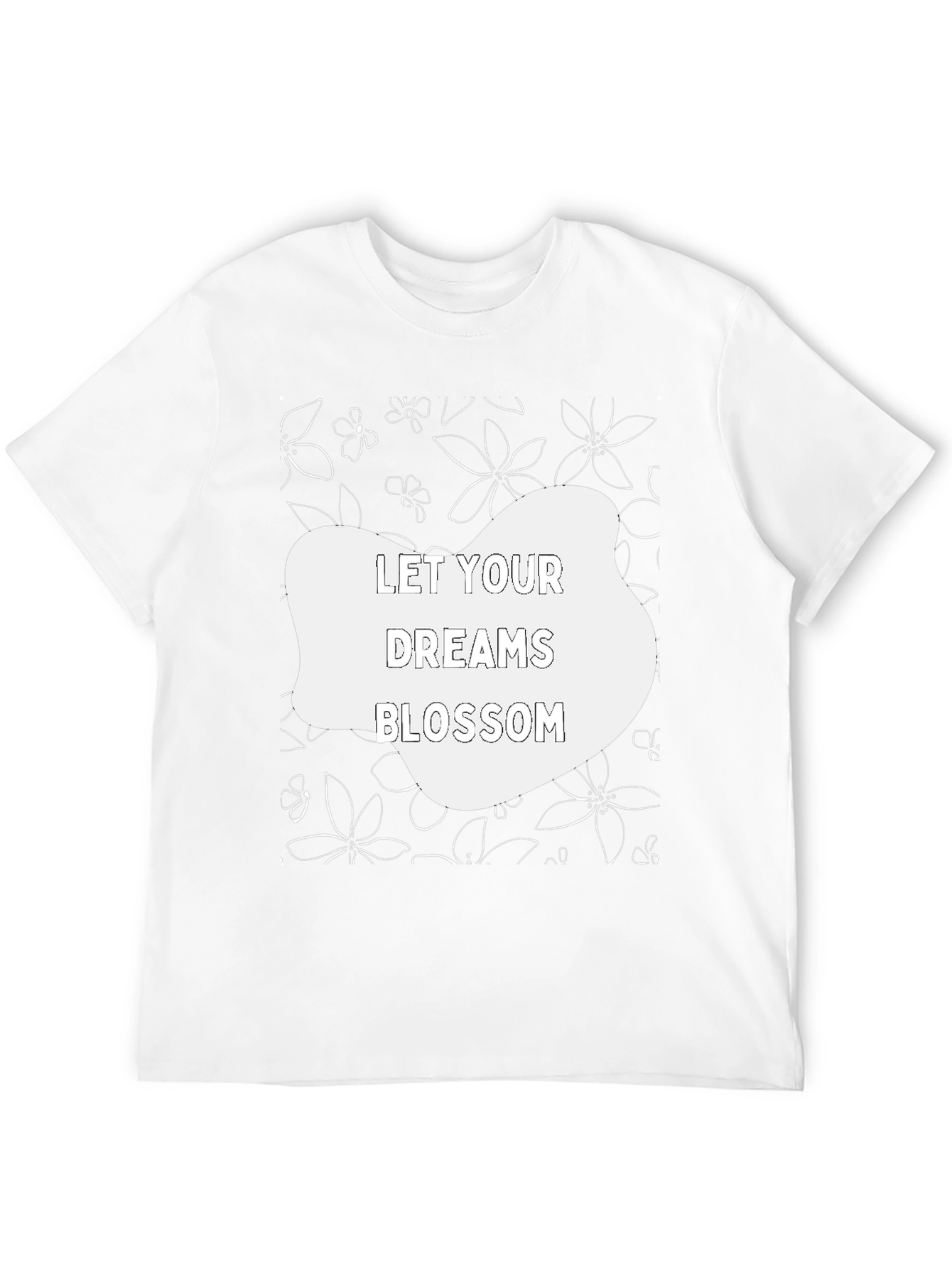 Dream Blossom Black Graphic Tee