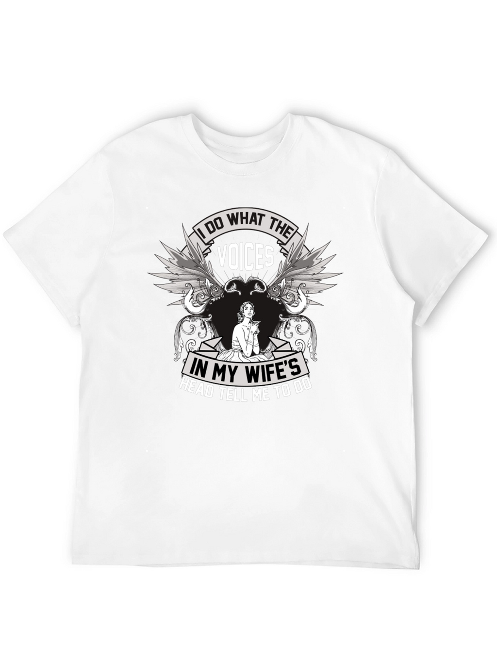 Humorous Voices Graphic T-Shirt