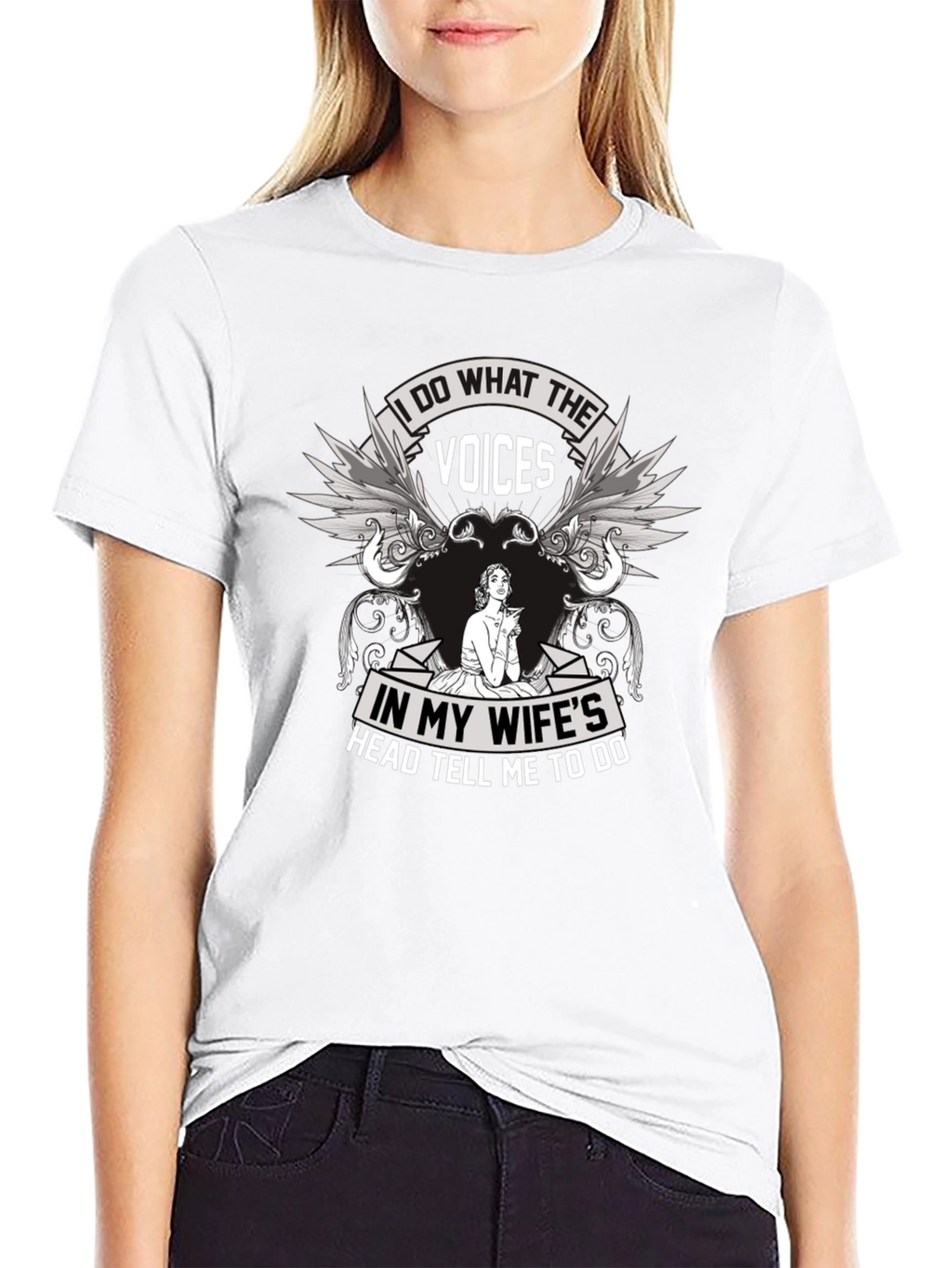 Humorous Voices Graphic T-Shirt