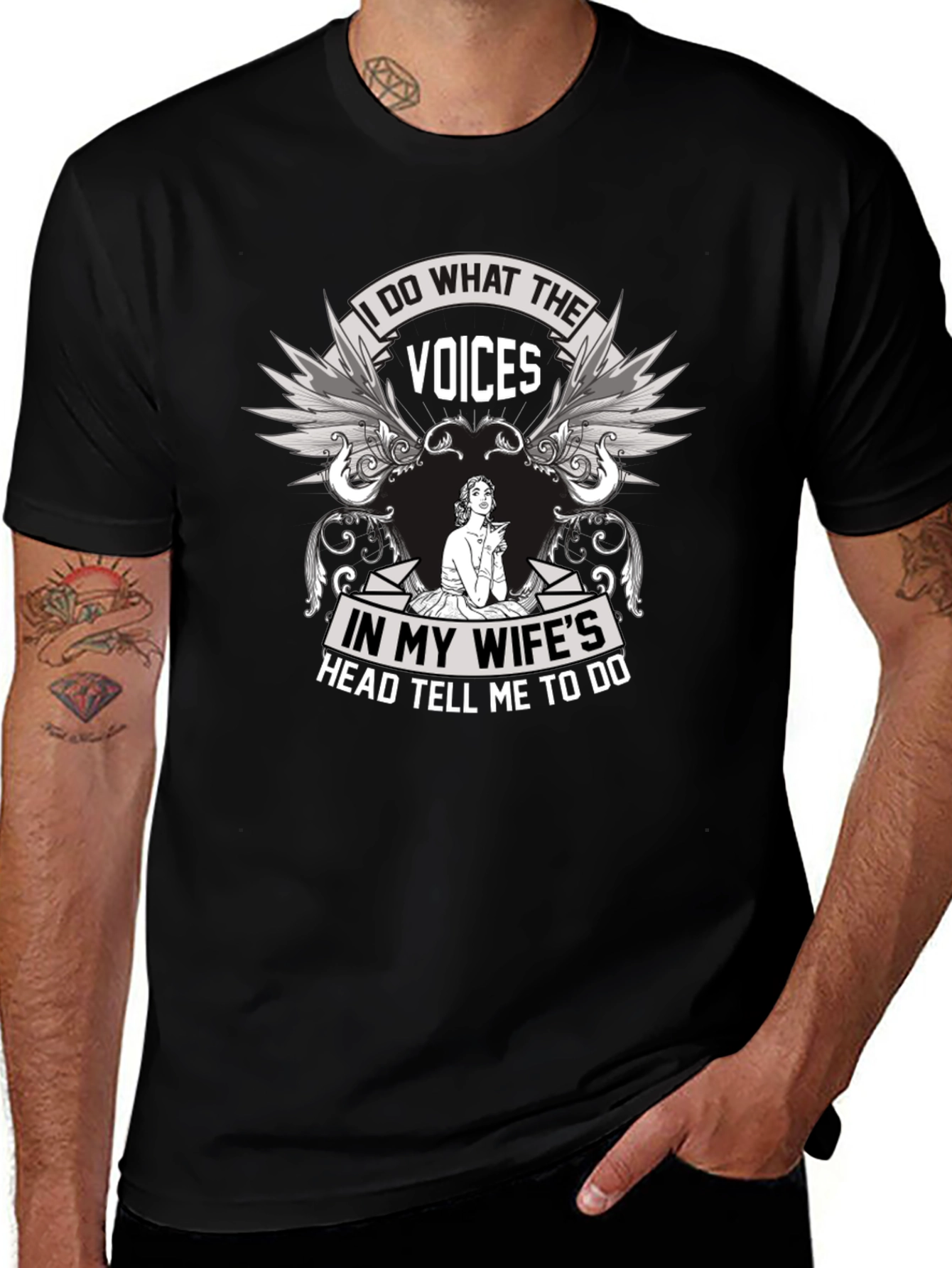 Humorous Voices Graphic T-Shirt