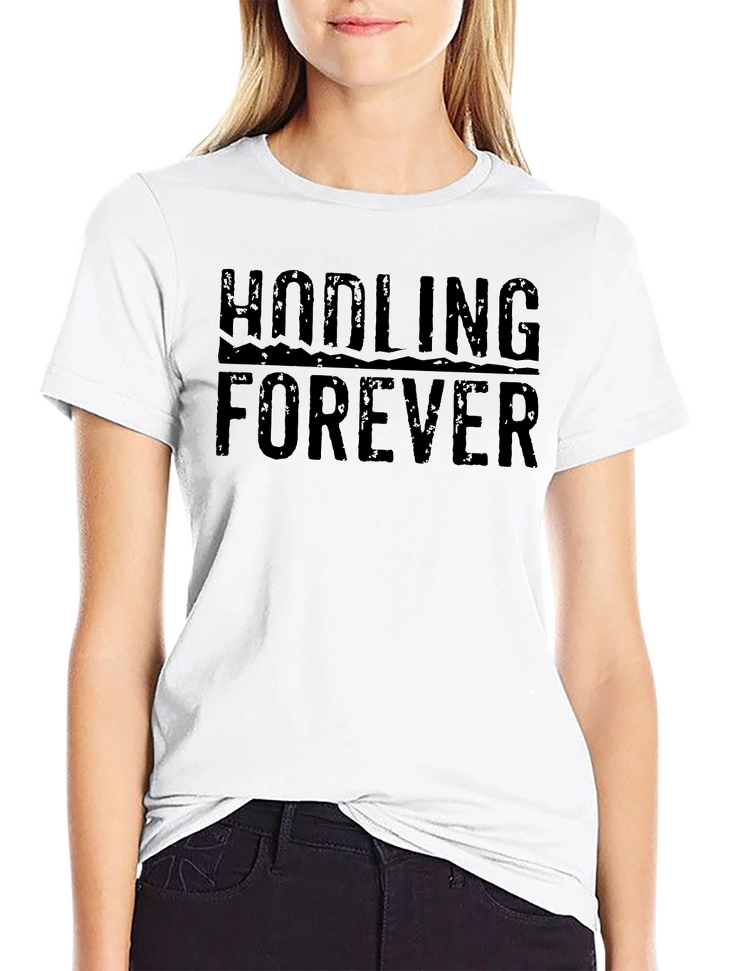 HODLING FOREVER Black T-Shirt