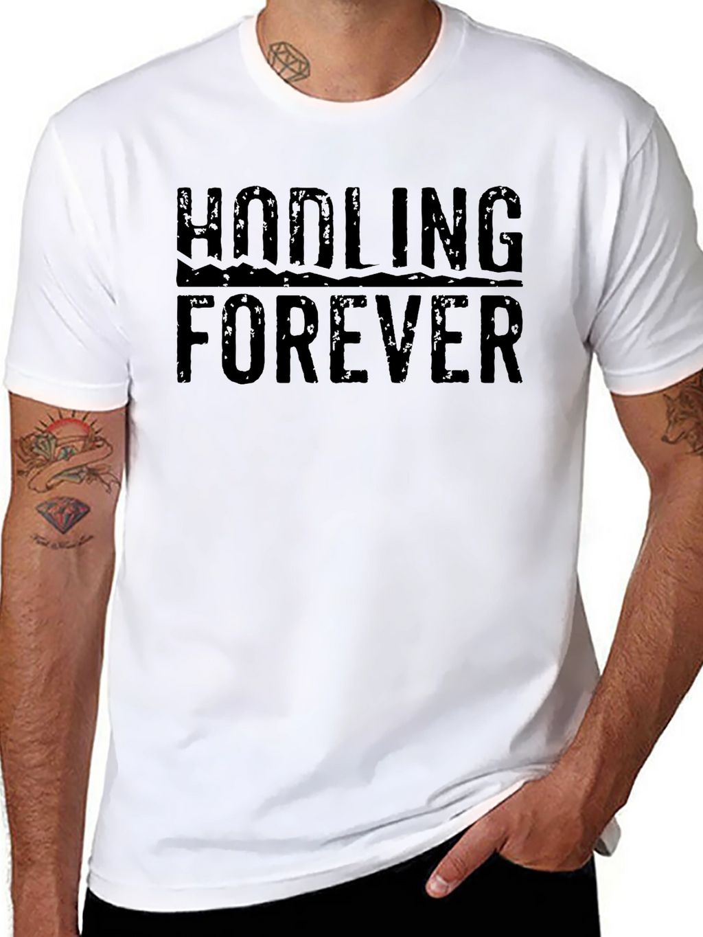 HODLING FOREVER Black T-Shirt