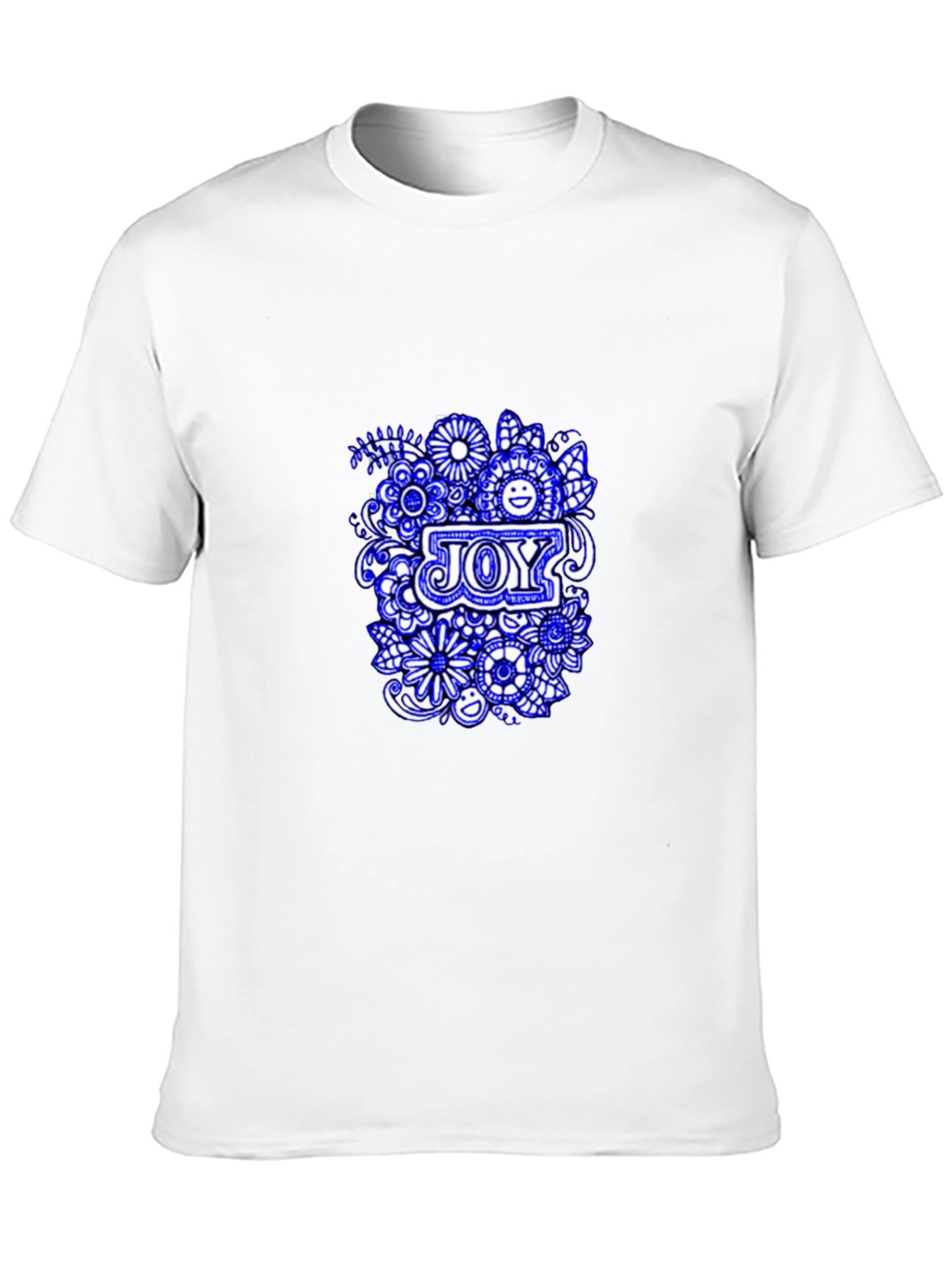 Joy Floral Graphic Black T-Shirt