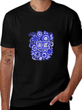 Joy Floral Graphic Black T-Shirt