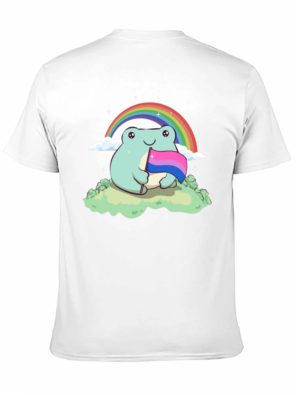 Frog Bi Pride T-Shirt Rainbow LGBTQ+ Cute Tee
