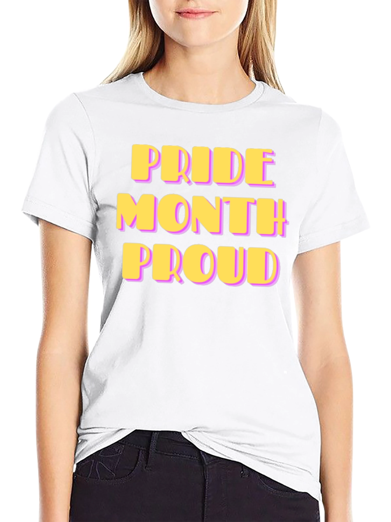 Pride Month Proud T-Shirt - Black