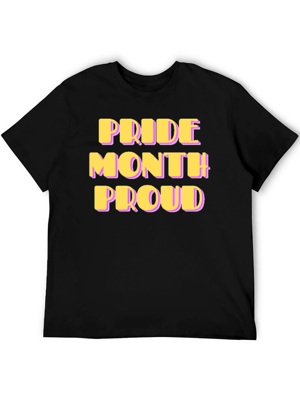 Pride Month Proud T-Shirt - Black
