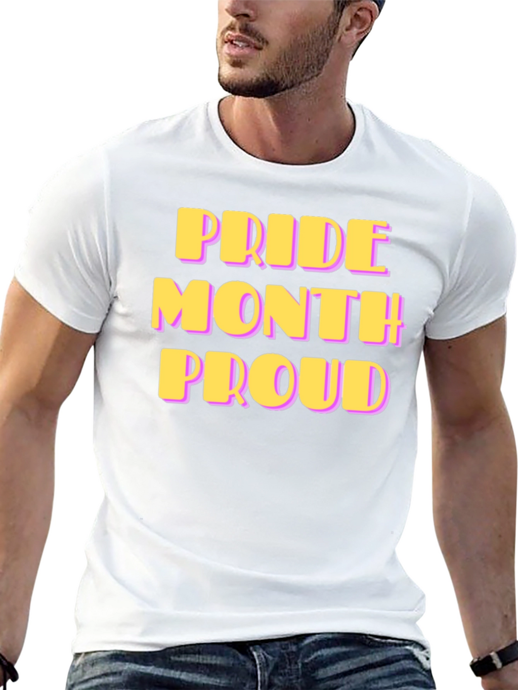Pride Month Proud T-Shirt - Black
