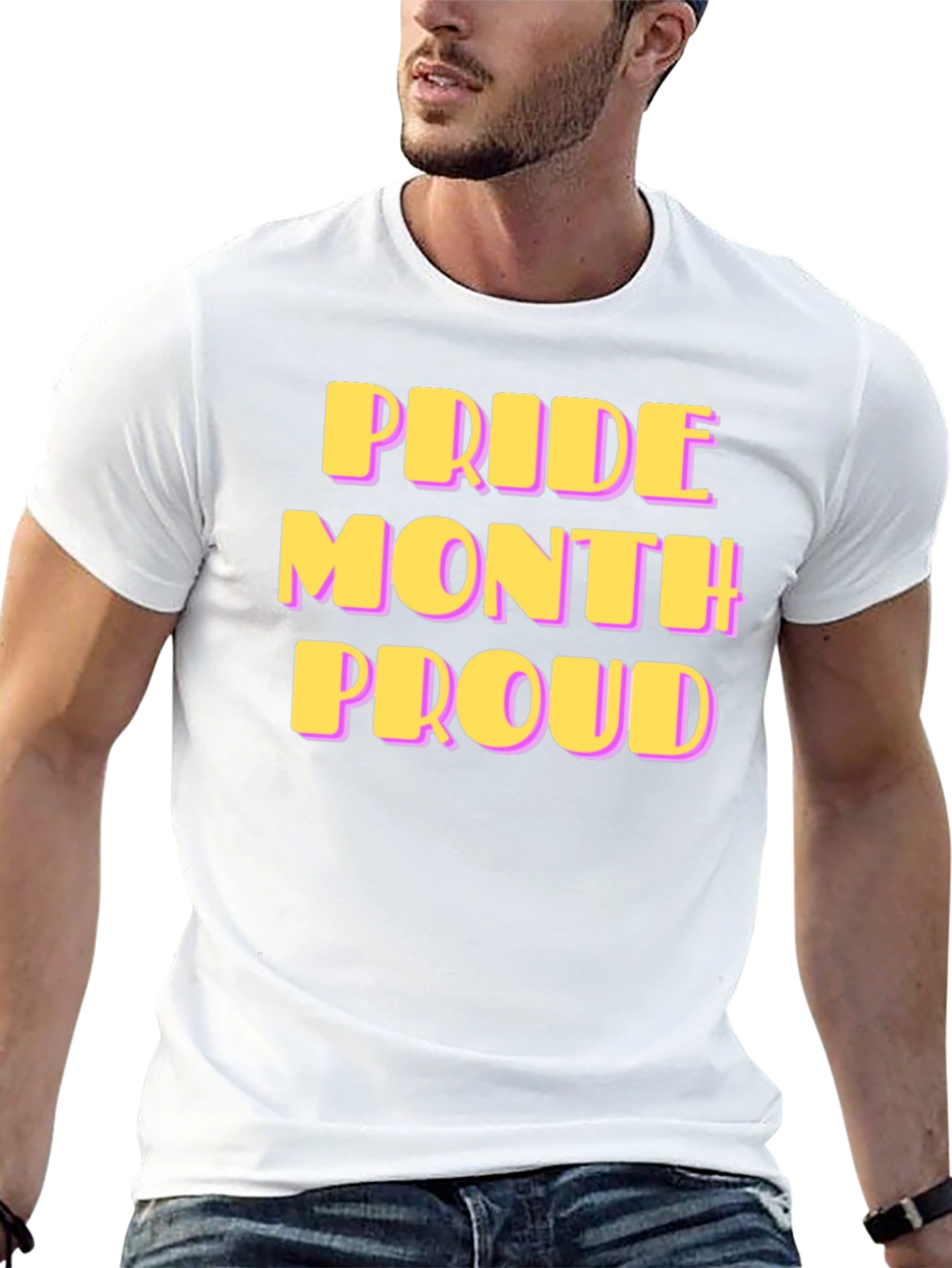 Pride Month Proud T-Shirt - Black
