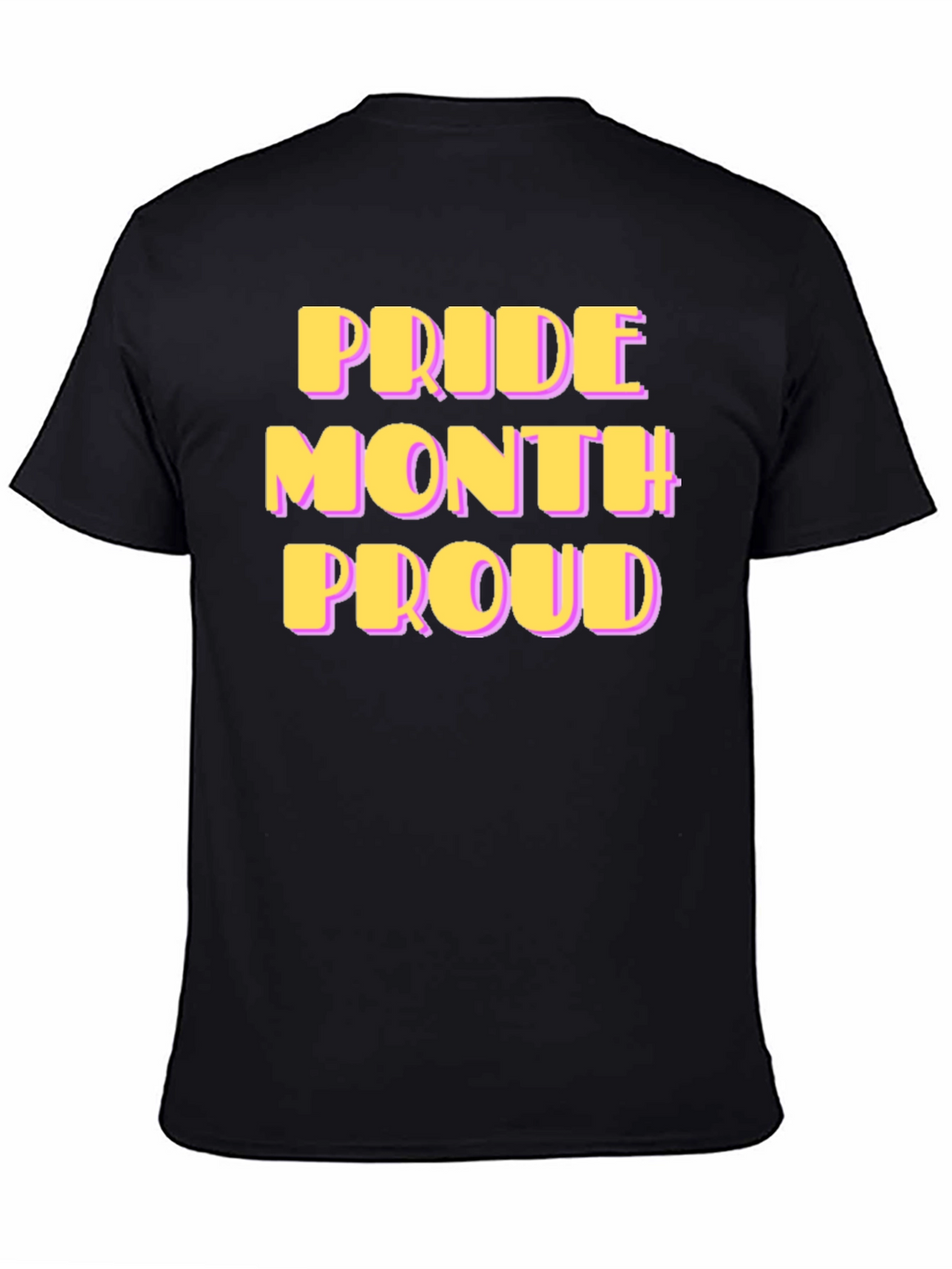 Pride Month Proud T-Shirt - Black