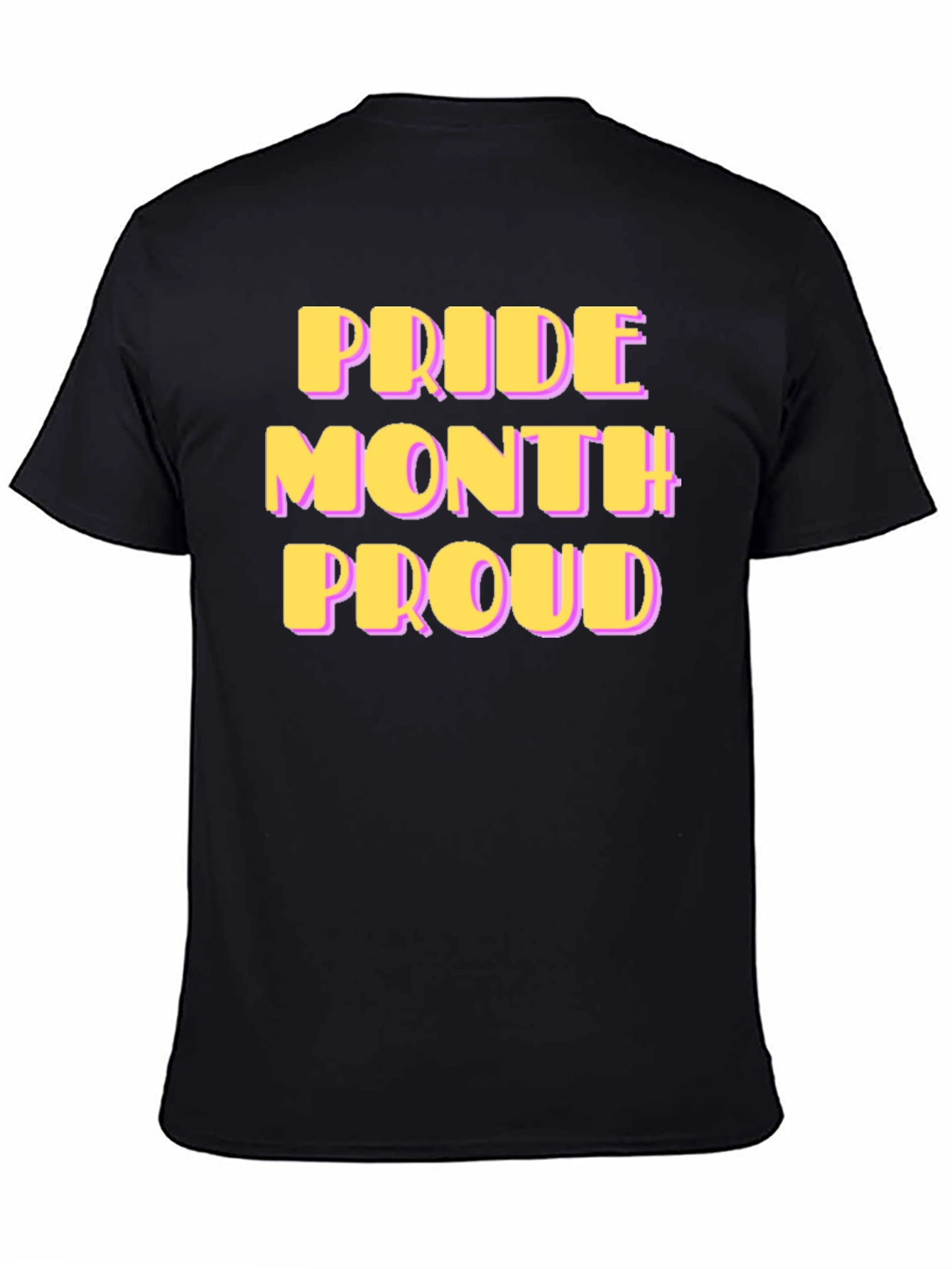Pride Month Proud T-Shirt - Black