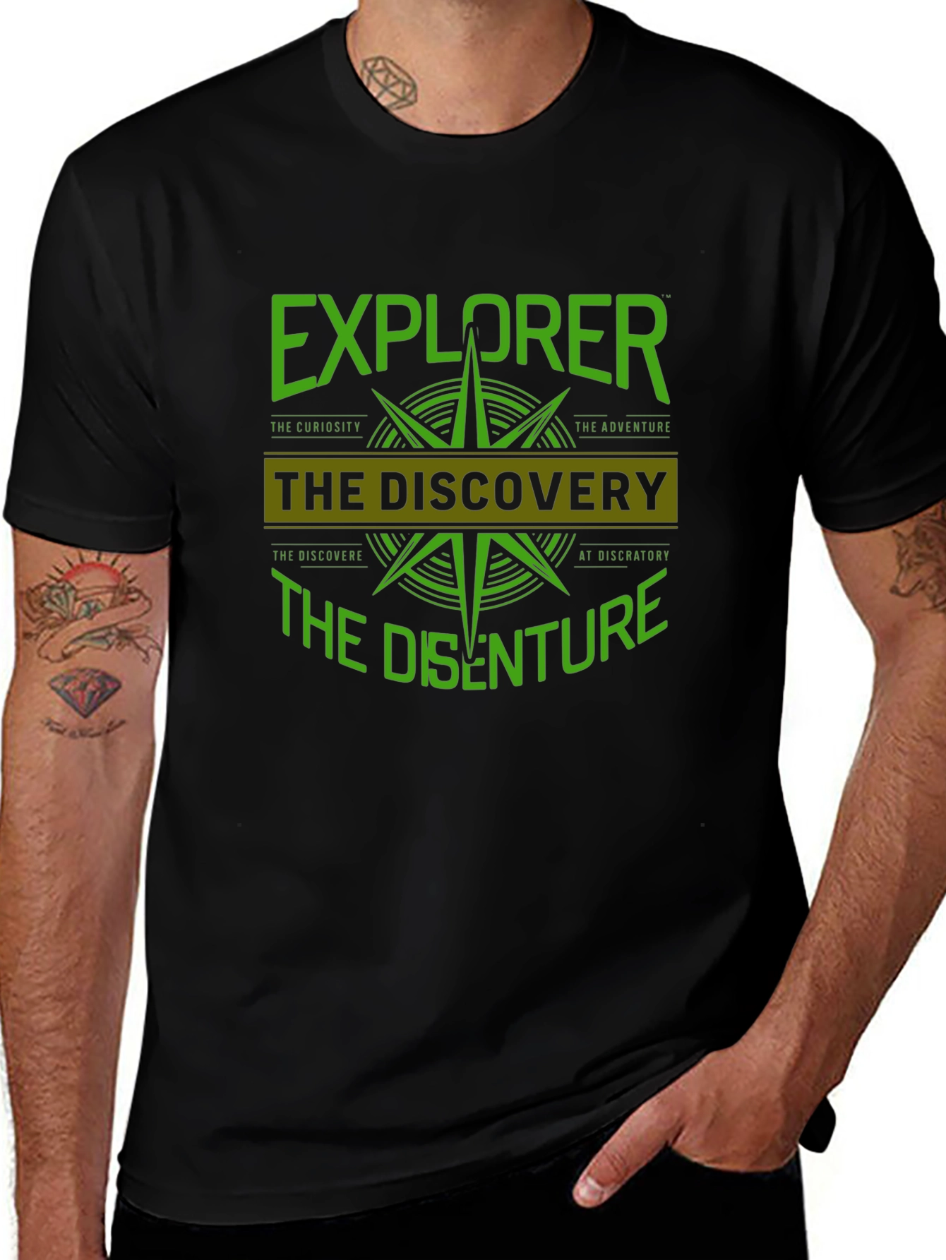 Explorer Adventure Seeker Black T-Shirt