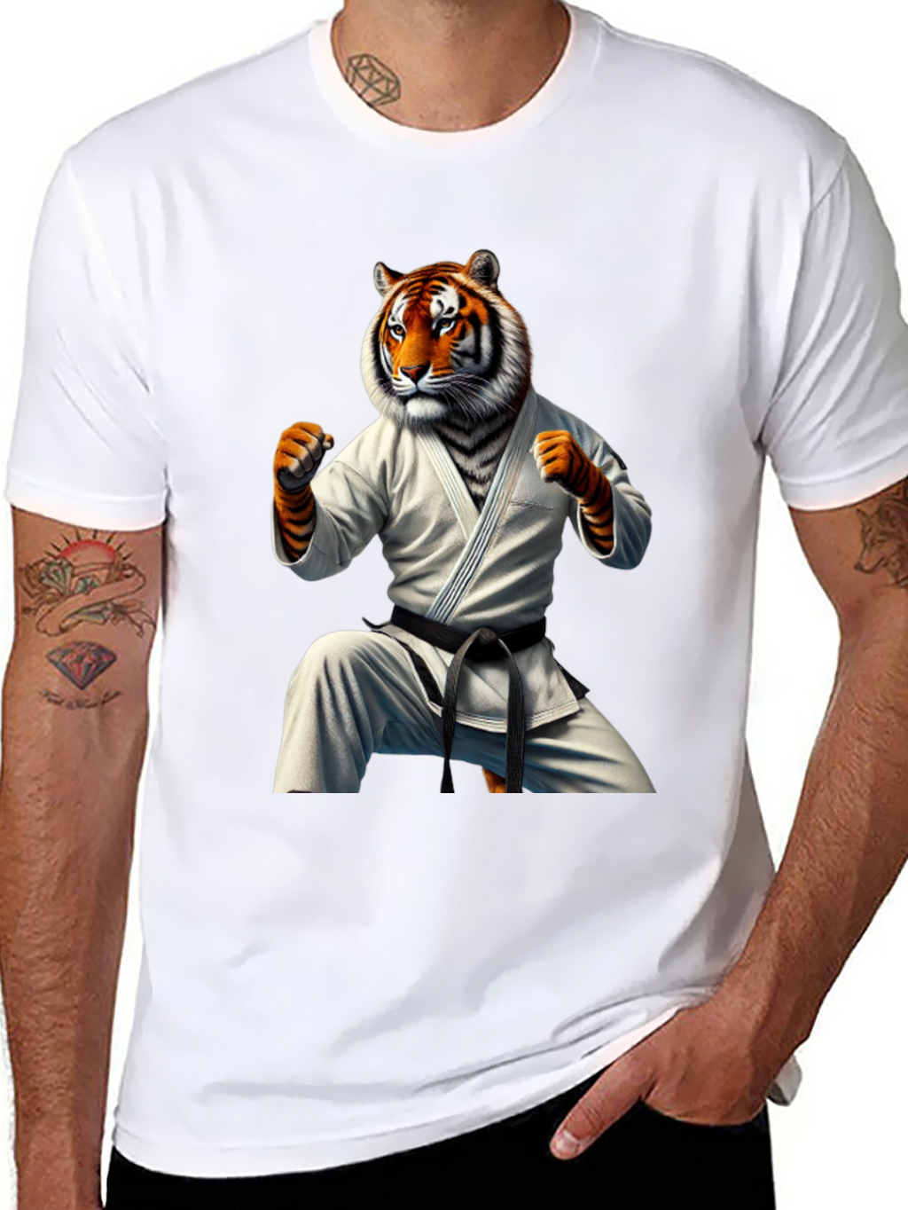 Tiger Karate Black T-Shirt