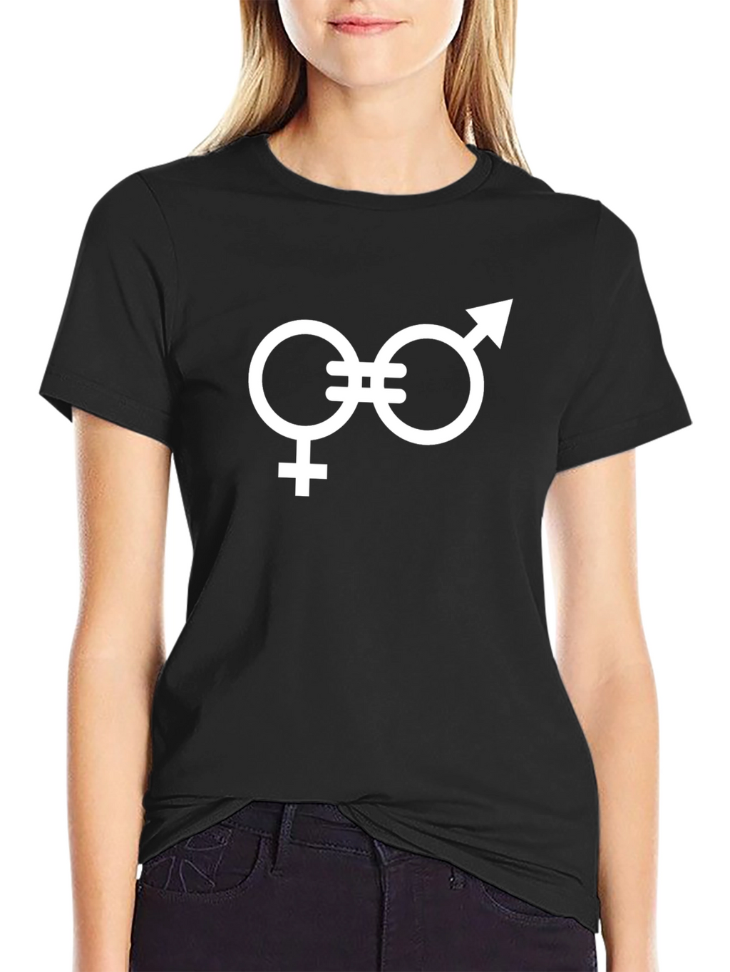 Equality Symbol Graphic Tee - Black